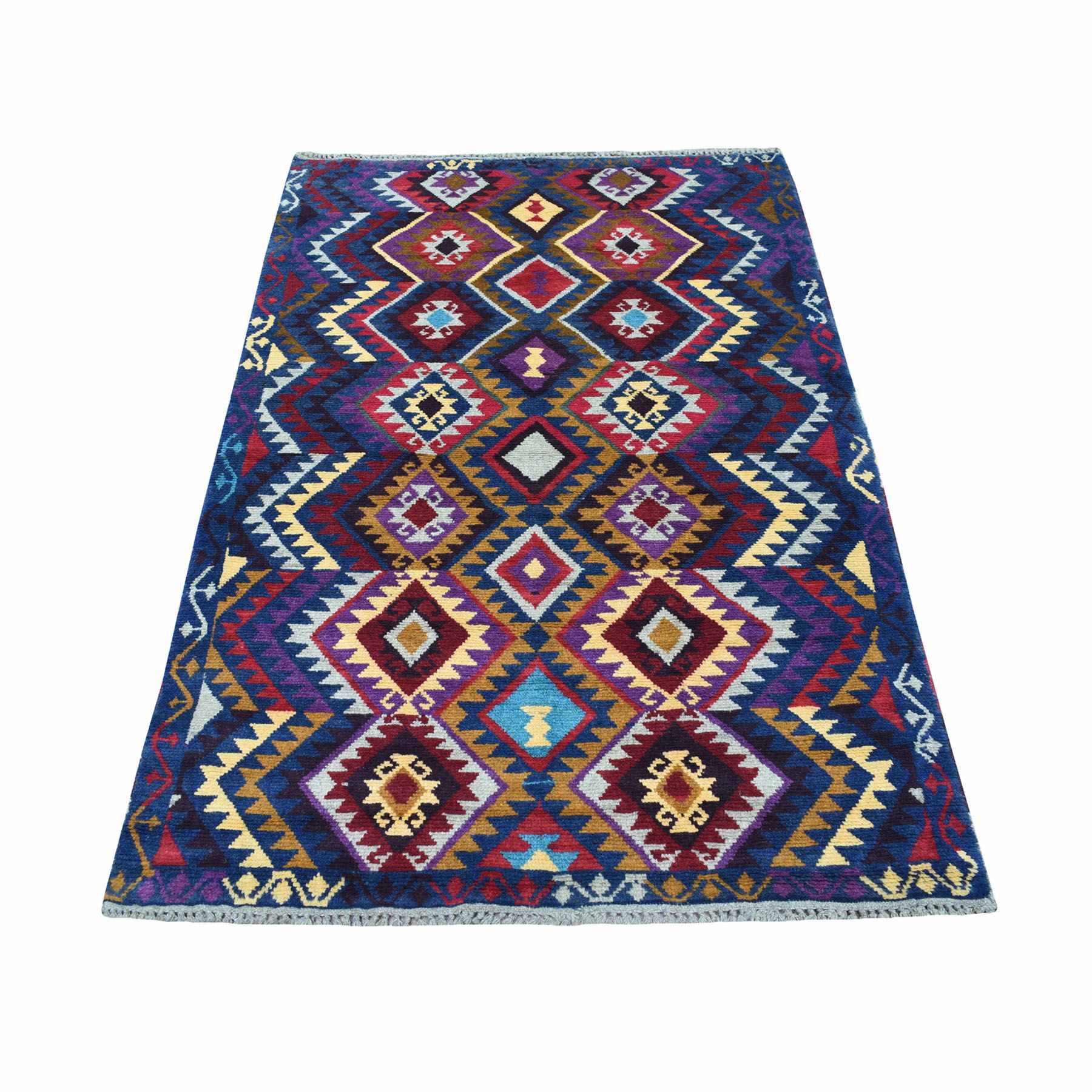 Tribal-Geometric-Hand-Knotted-Rug-266380