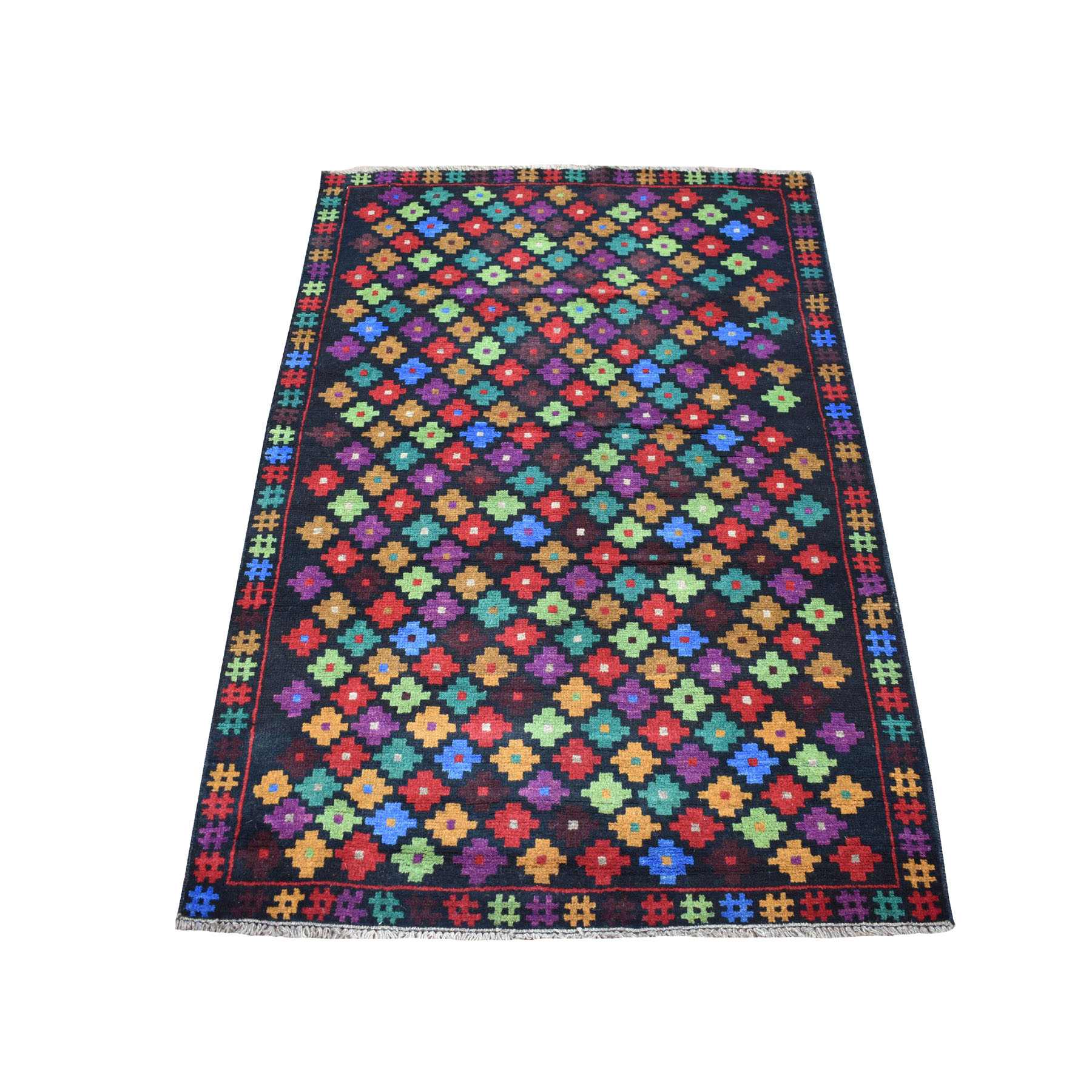 Tribal-Geometric-Hand-Knotted-Rug-266455