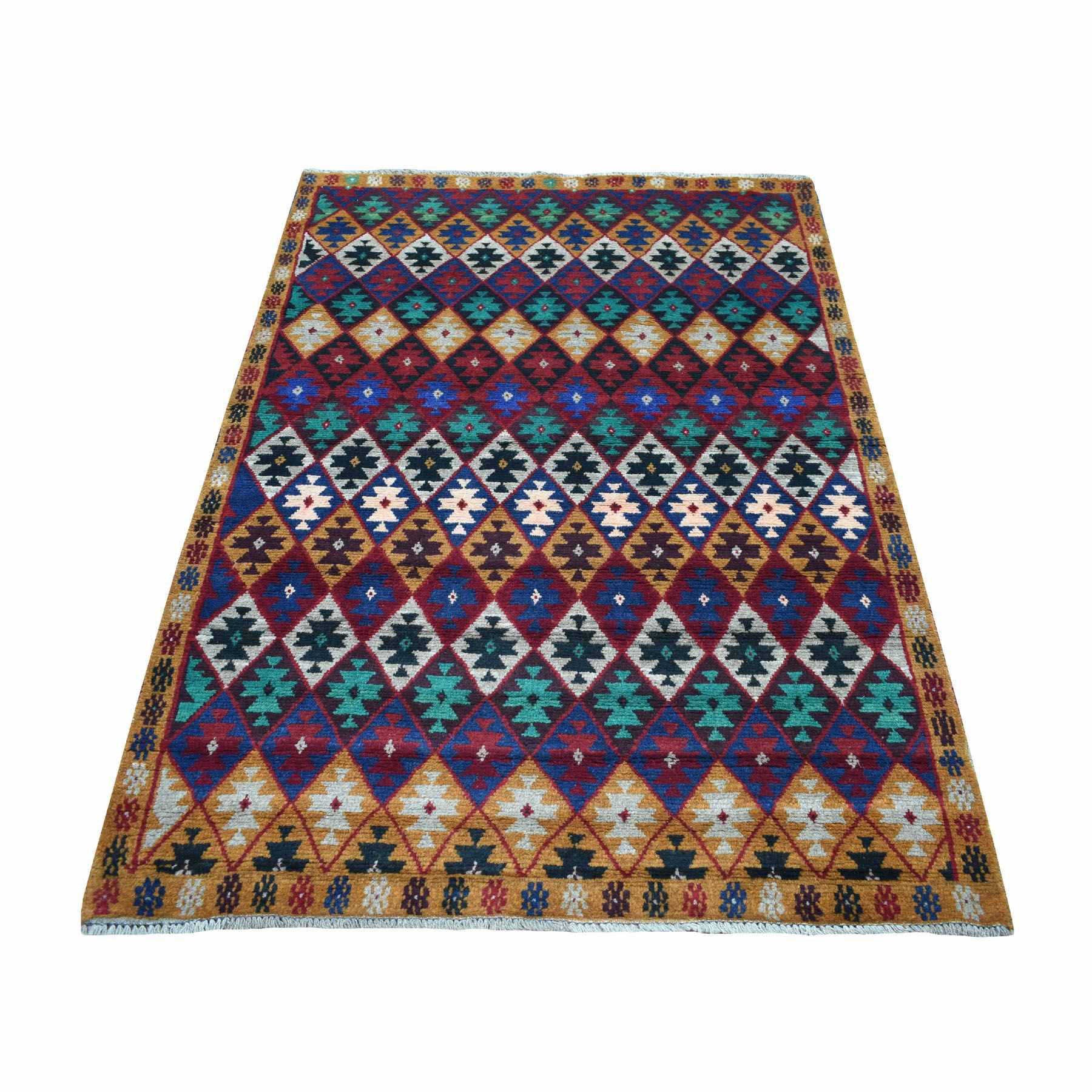 Tribal-Geometric-Hand-Knotted-Rug-266535