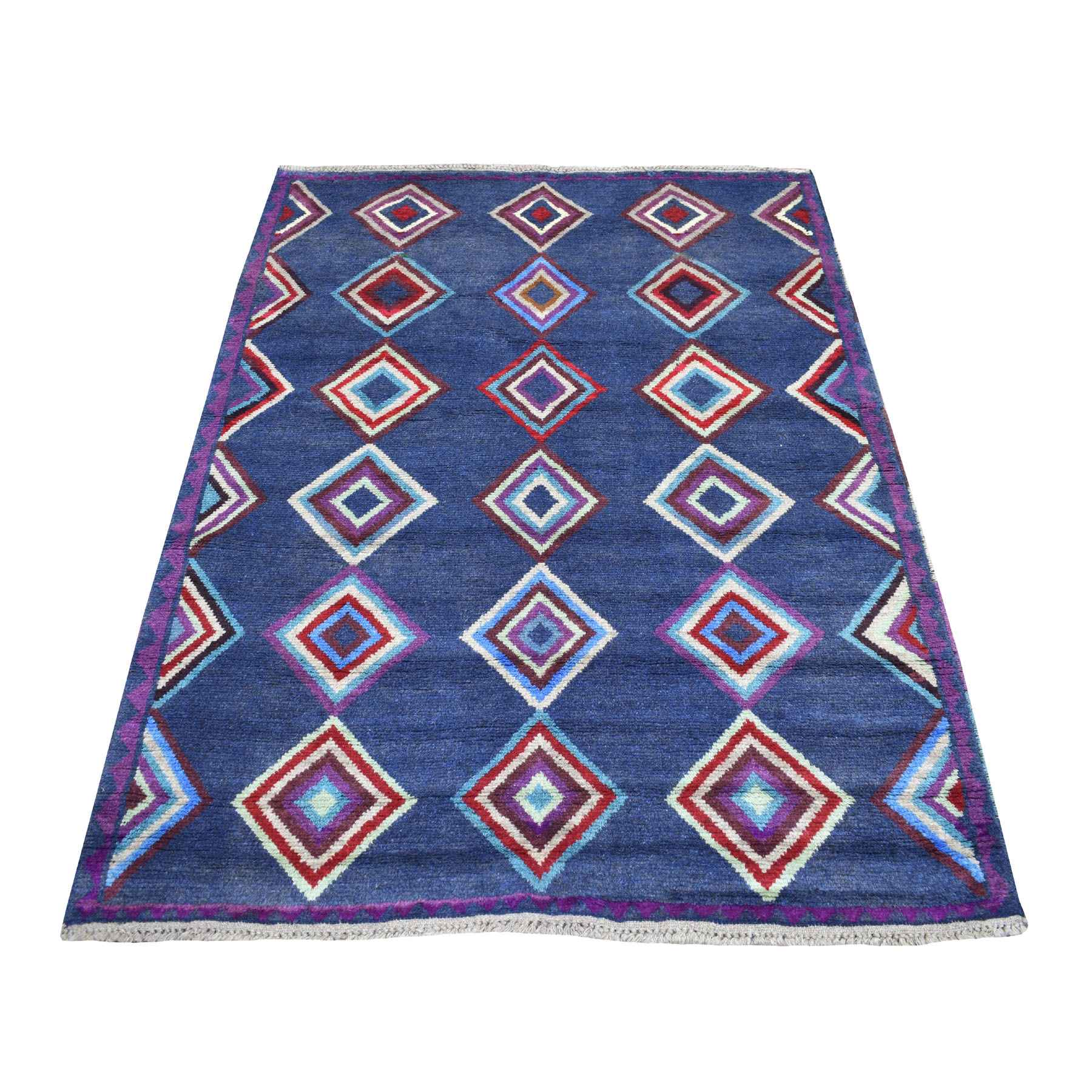 Tribal-Geometric-Hand-Knotted-Rug-266545