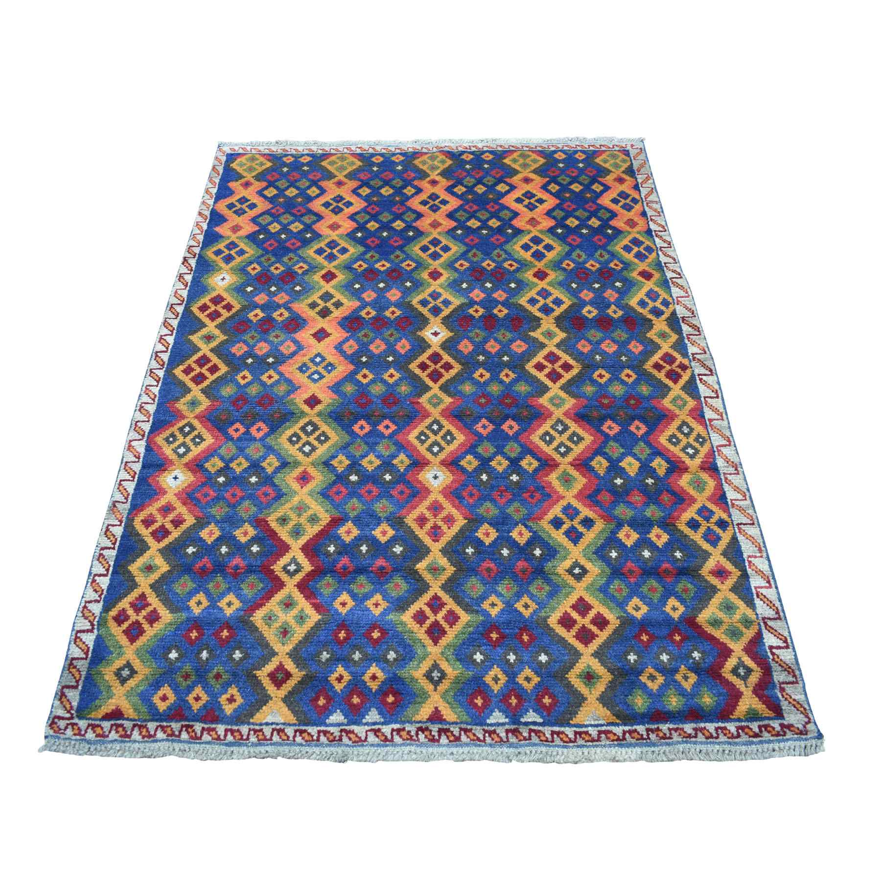 Tribal-Geometric-Hand-Knotted-Rug-266580