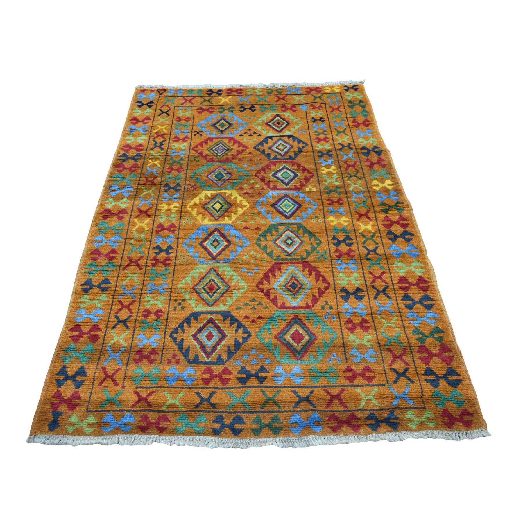 Tribal-Geometric-Hand-Knotted-Rug-266585