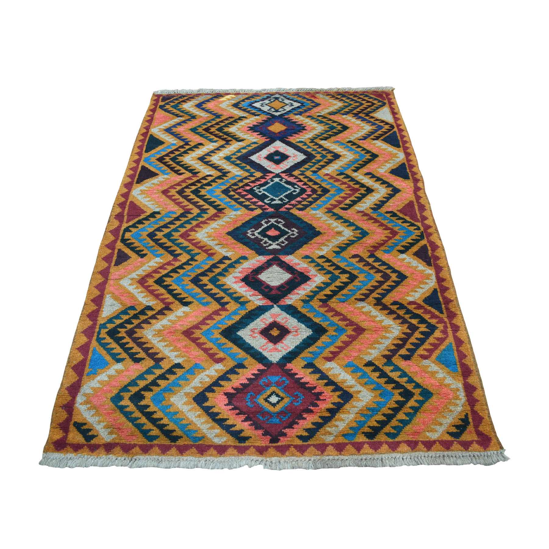 Tribal-Geometric-Hand-Knotted-Rug-266590