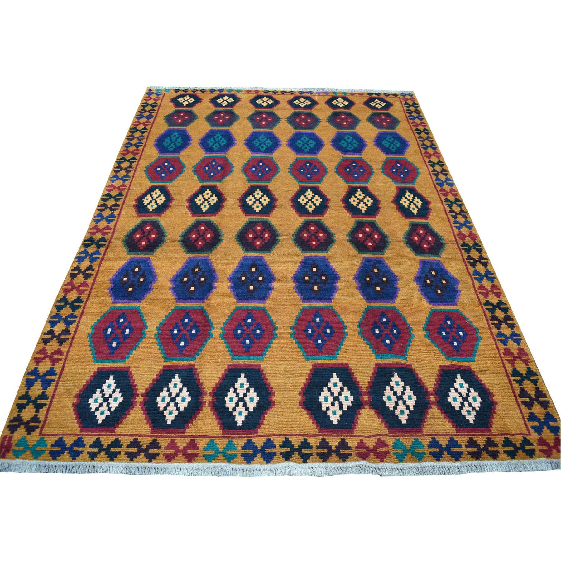 Tribal-Geometric-Hand-Knotted-Rug-266655