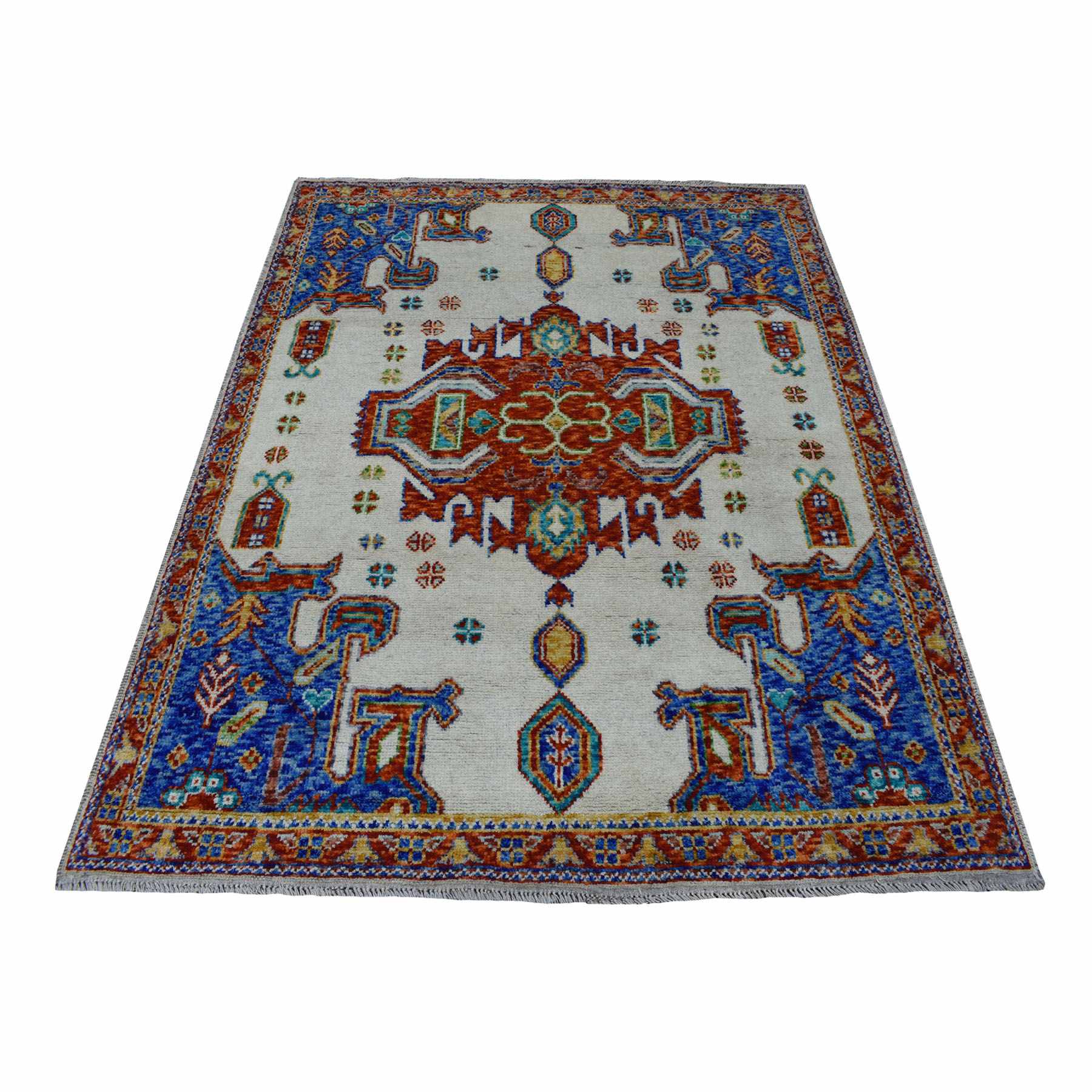 Tribal-Geometric-Hand-Knotted-Rug-266685