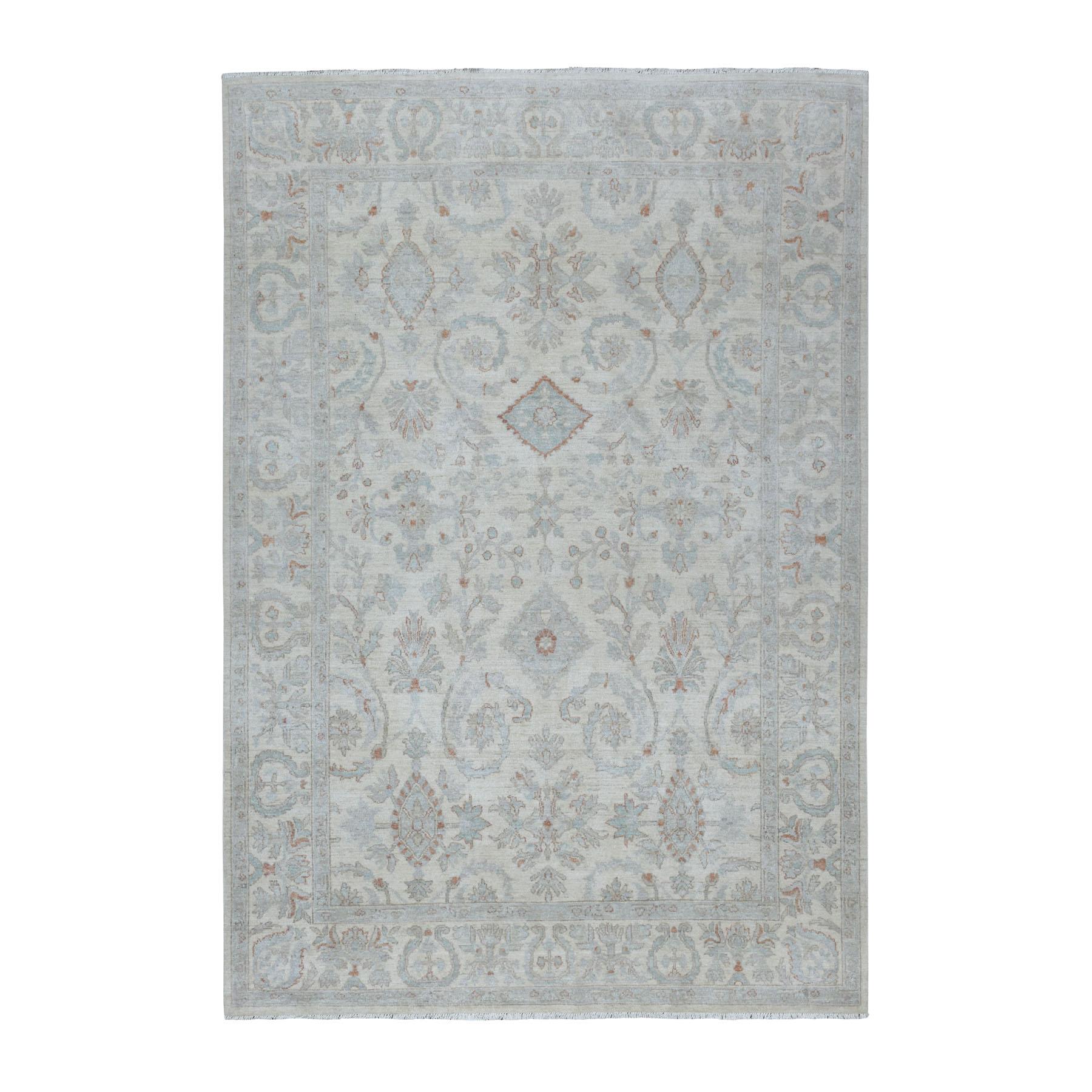 Oushak-And-Peshawar-Hand-Knotted-Rug-269550