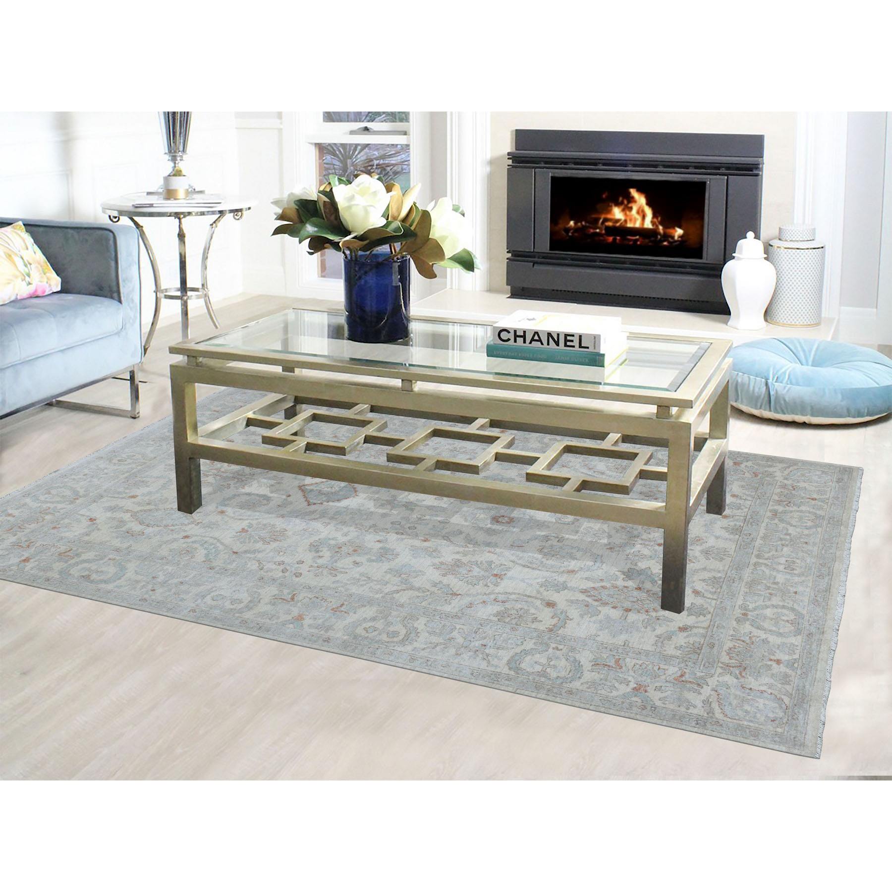 Oushak-And-Peshawar-Hand-Knotted-Rug-269550