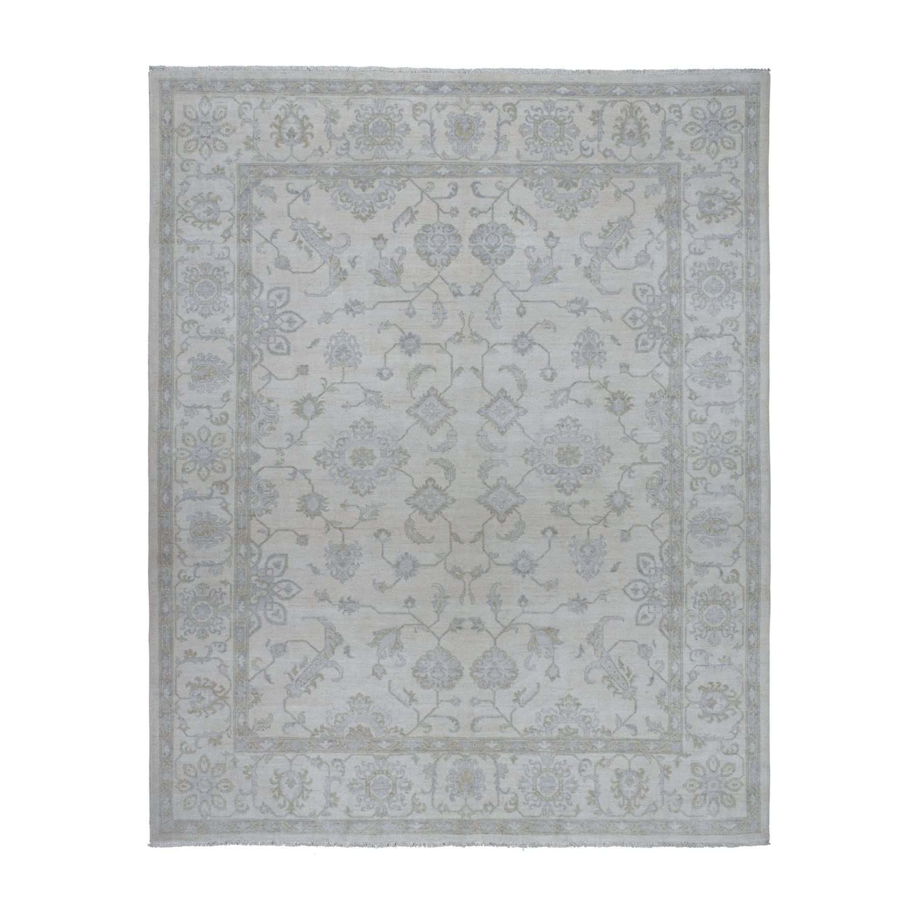 Oushak-And-Peshawar-Hand-Knotted-Rug-271945