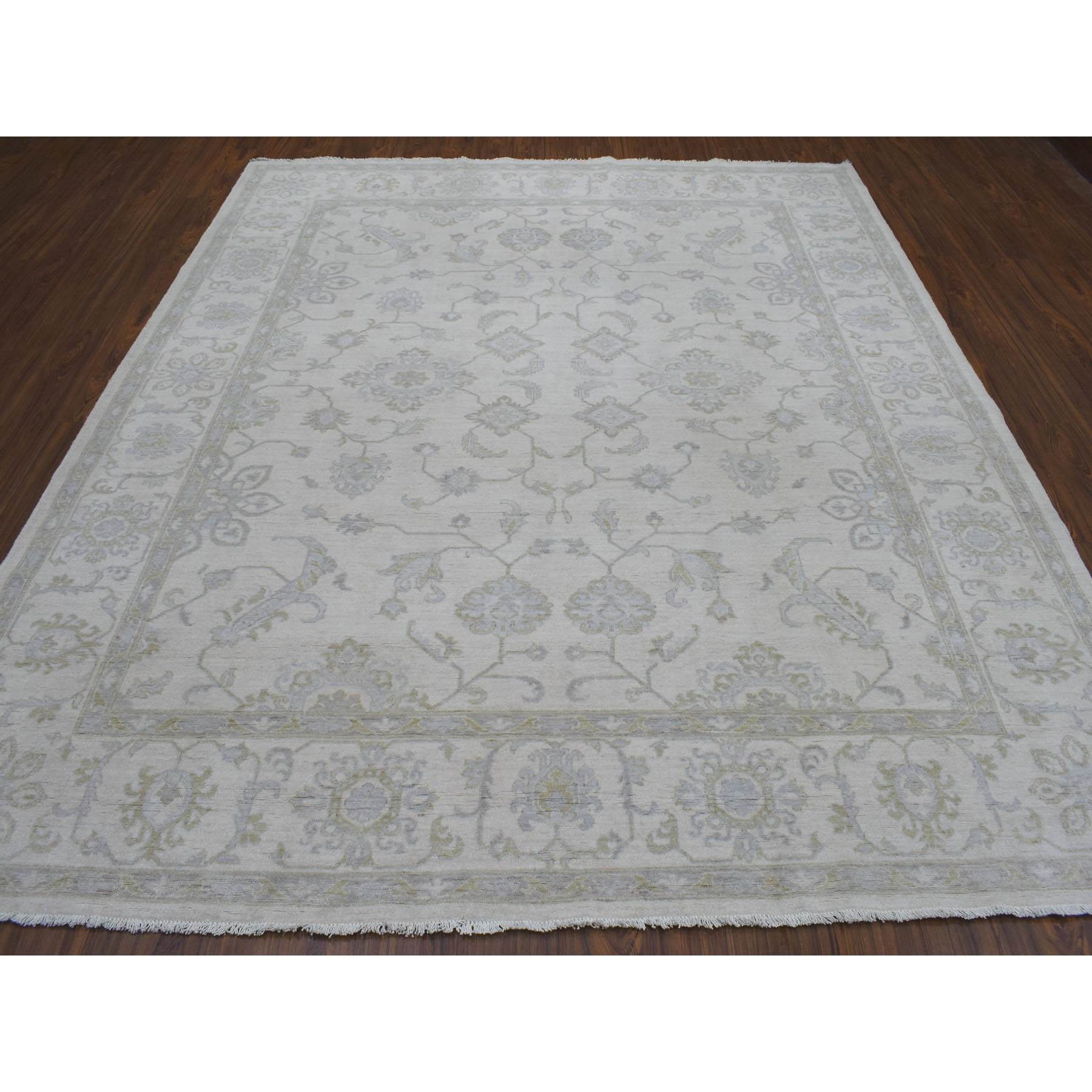 Oushak-And-Peshawar-Hand-Knotted-Rug-271945