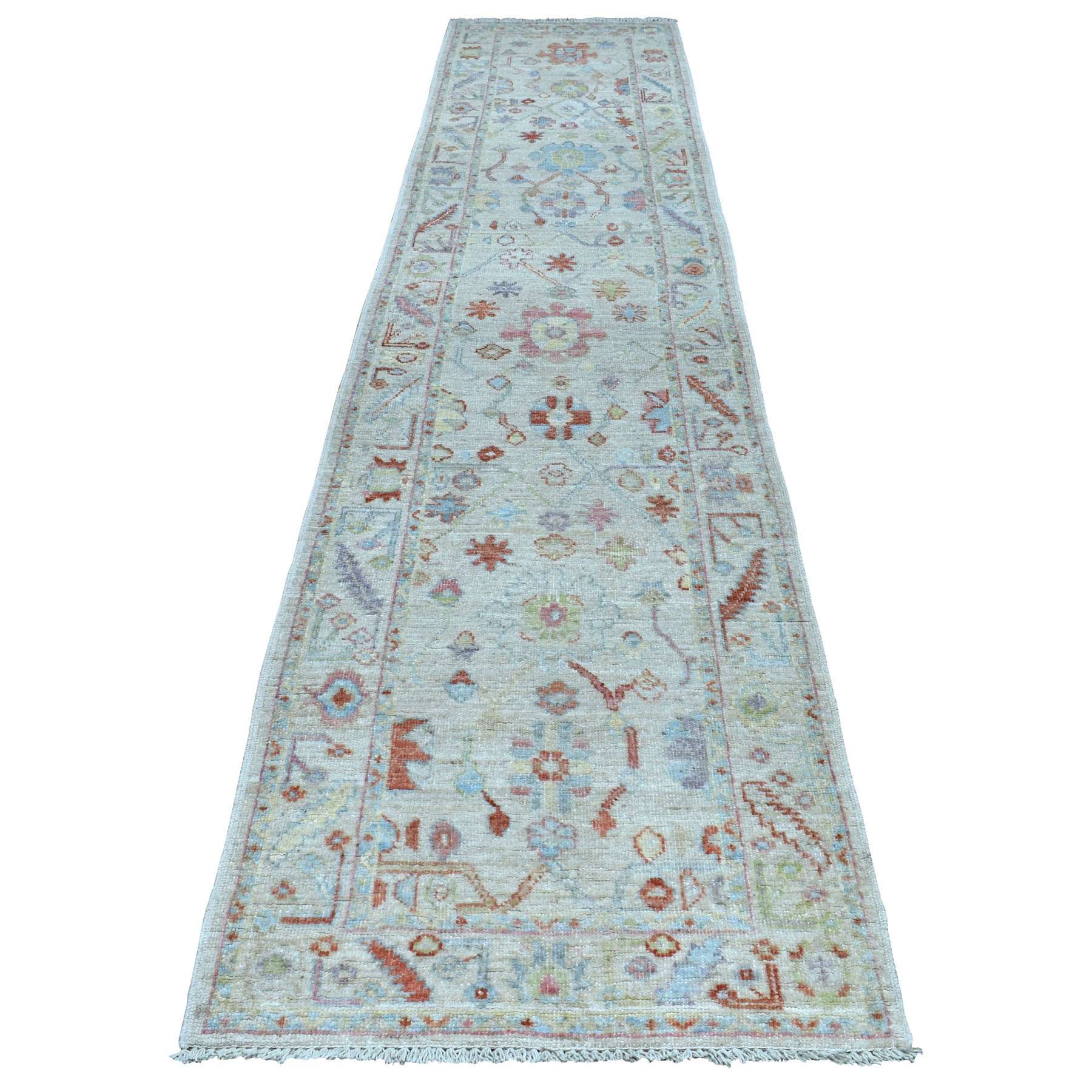 Oushak-And-Peshawar-Hand-Knotted-Rug-272145