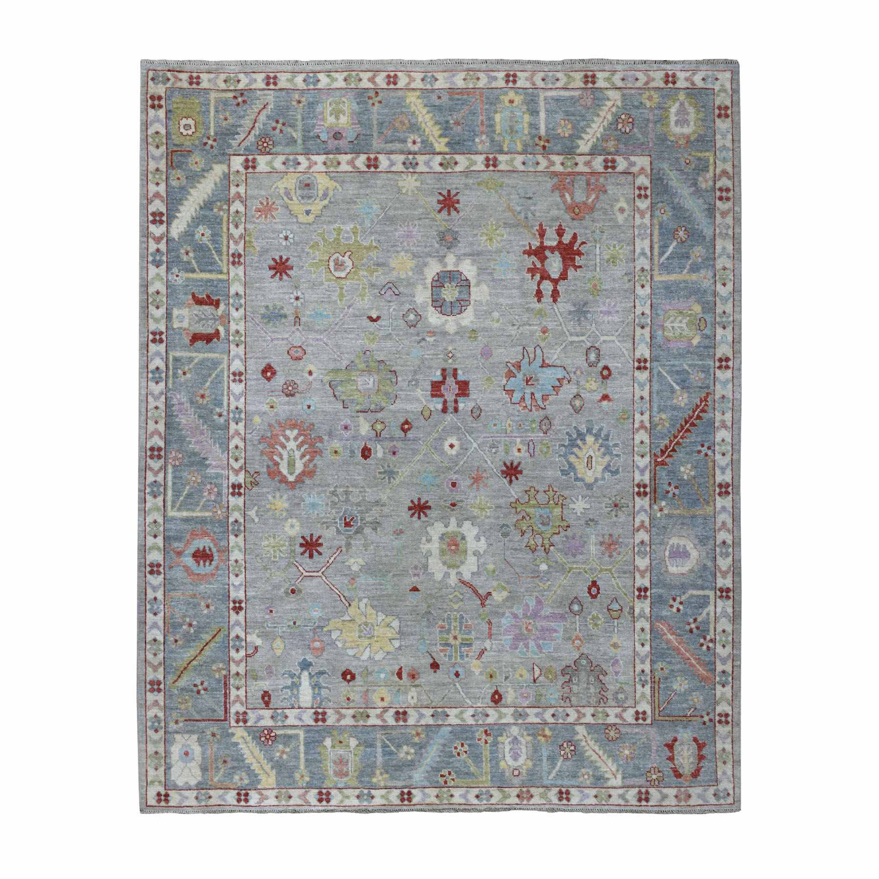 Oushak-And-Peshawar-Hand-Knotted-Rug-272440