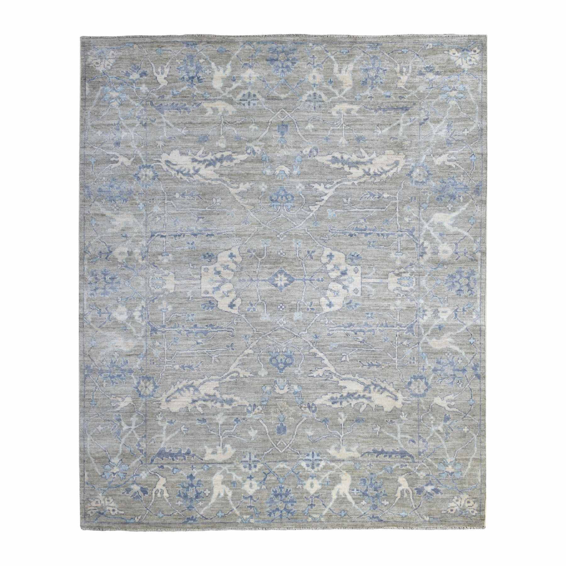 Oushak-And-Peshawar-Hand-Knotted-Rug-277600