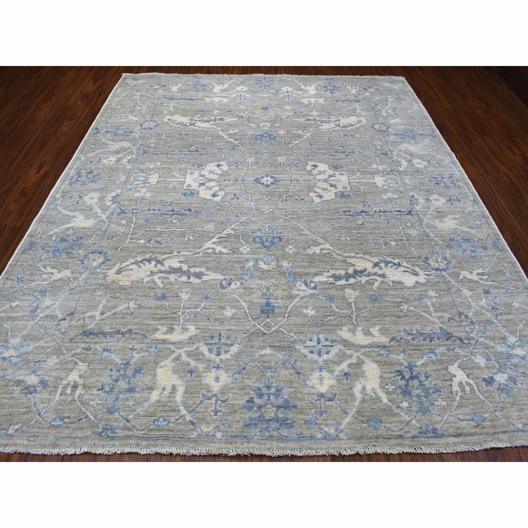 Oushak-And-Peshawar-Hand-Knotted-Rug-277600