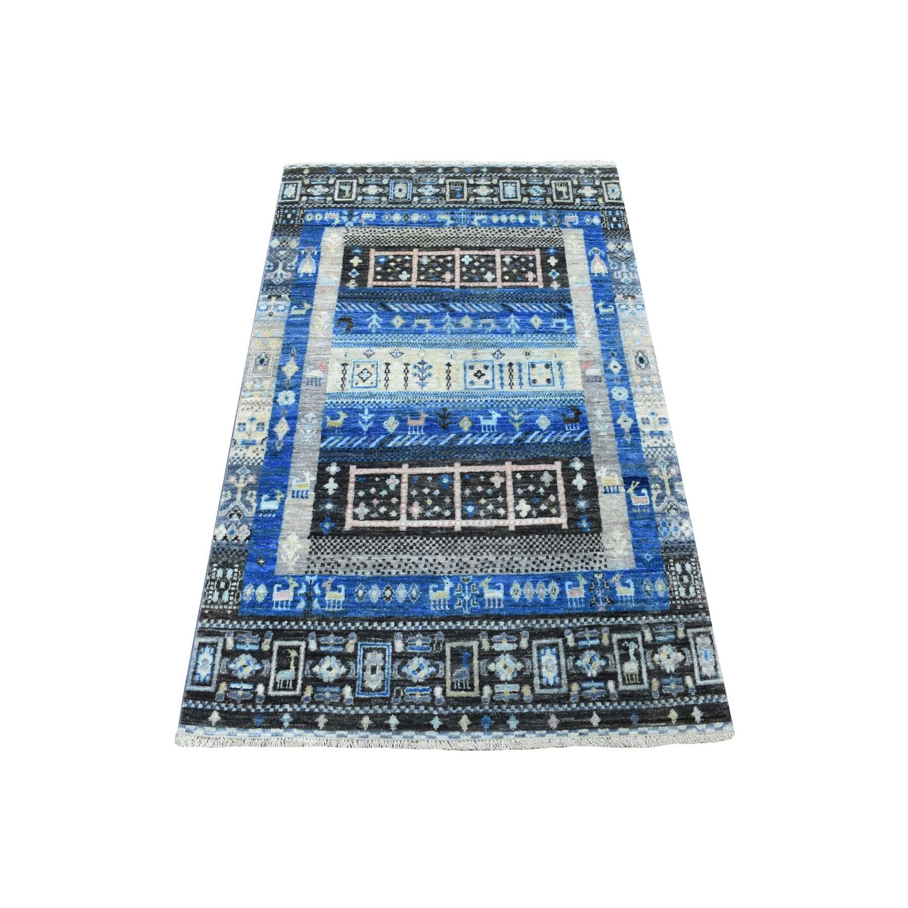 Tribal-Geometric-Hand-Knotted-Rug-282285