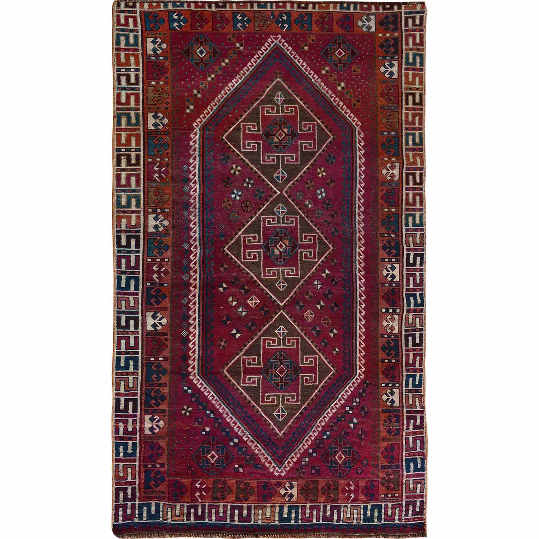 Overdyed-Vintage-Hand-Knotted-Rug-286170