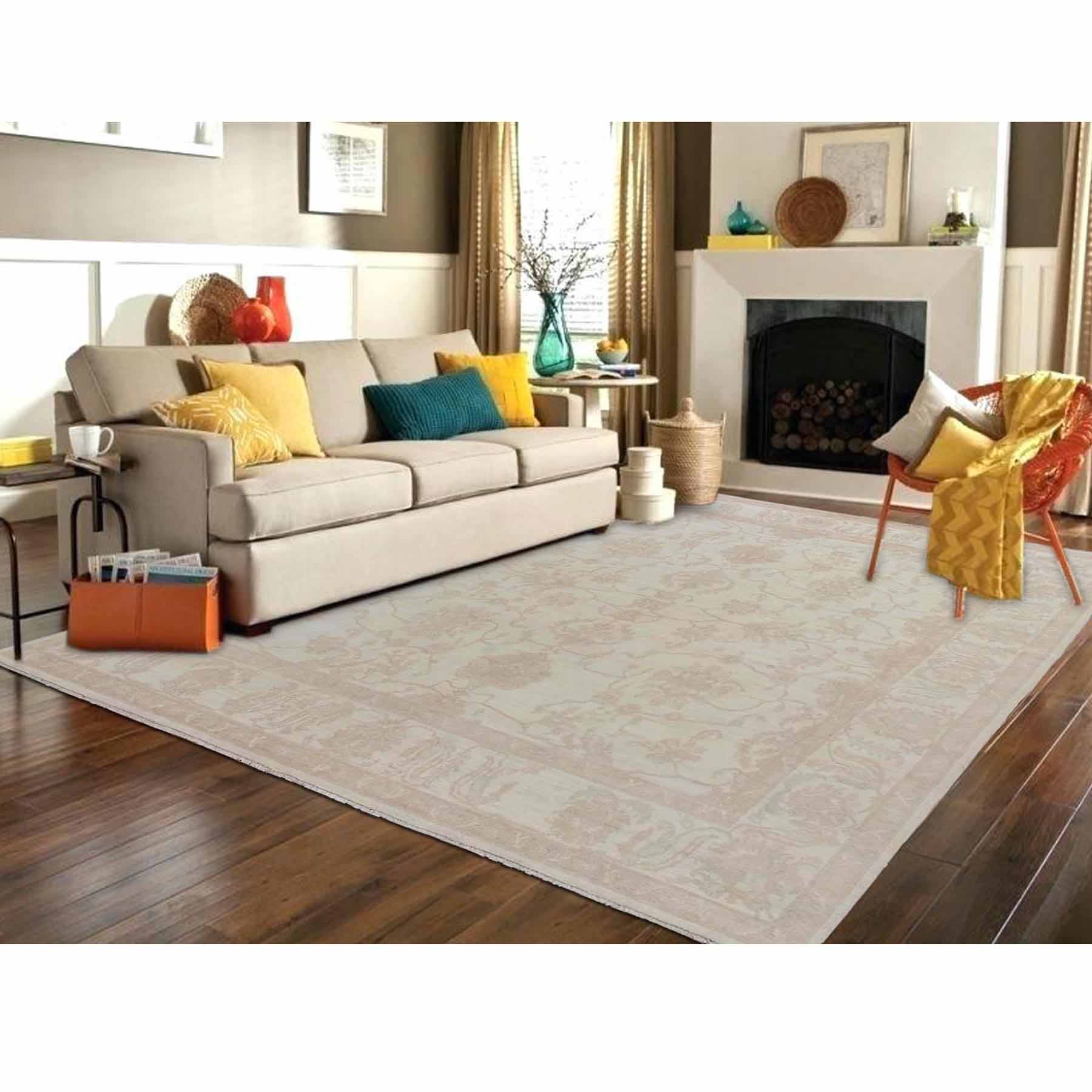 Oushak-And-Peshawar-Hand-Knotted-Rug-287690