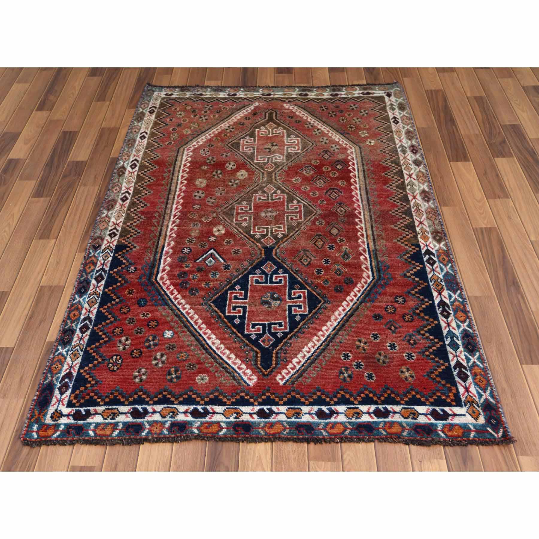 Overdyed-Vintage-Hand-Knotted-Rug-289145