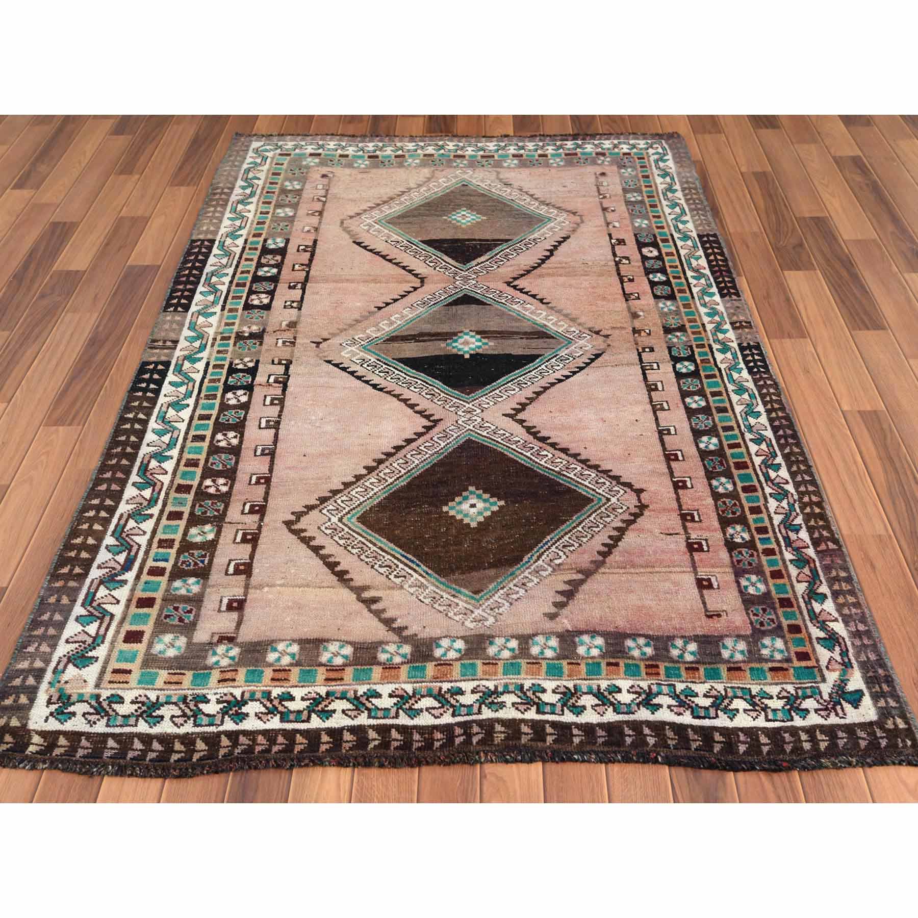 Overdyed-Vintage-Hand-Knotted-Rug-289150