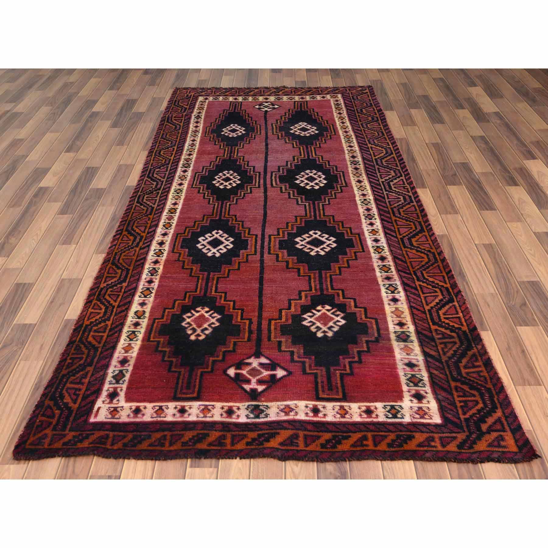 Overdyed-Vintage-Hand-Knotted-Rug-289320