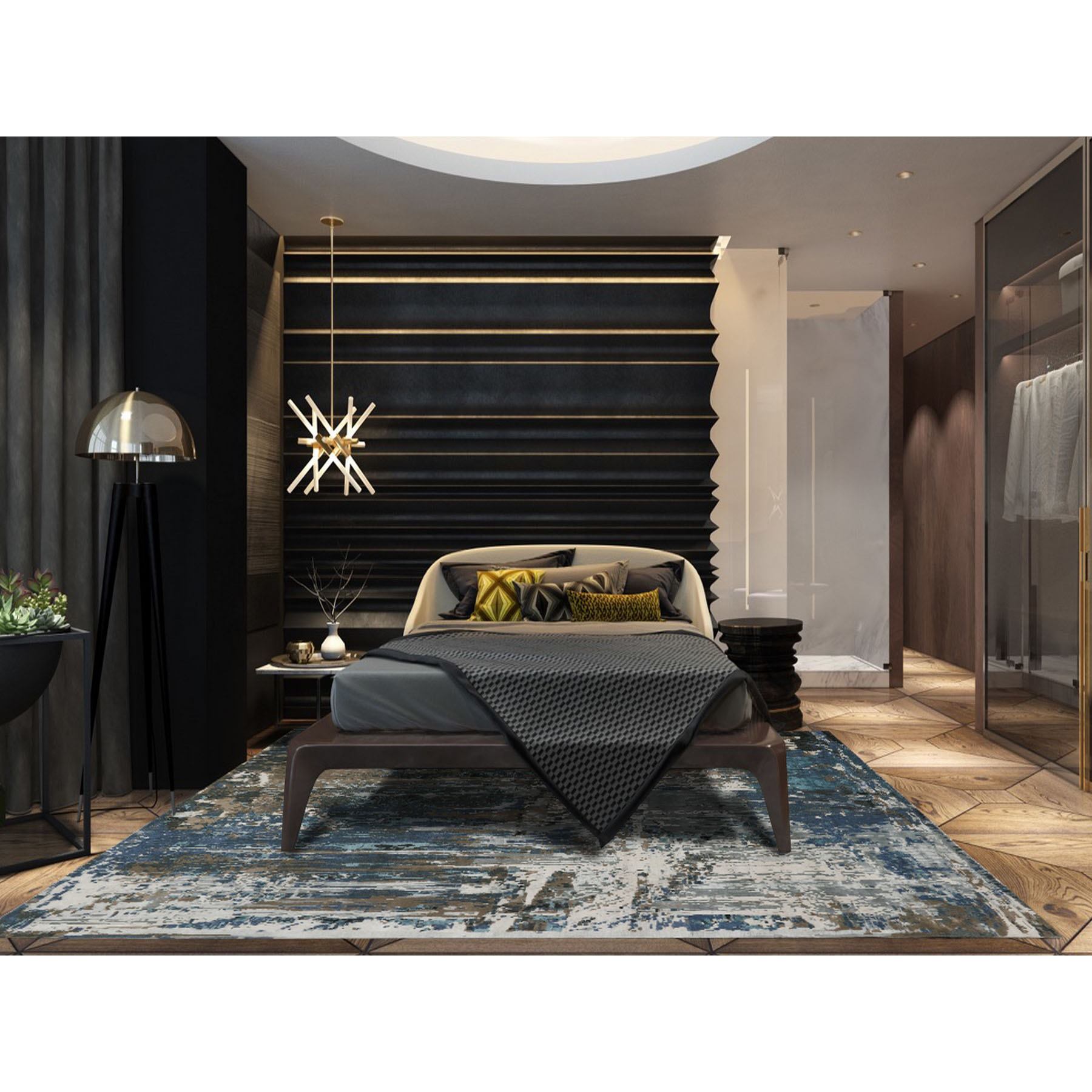 Modern-and-Contemporary-Hand-Knotted-Rug-290070