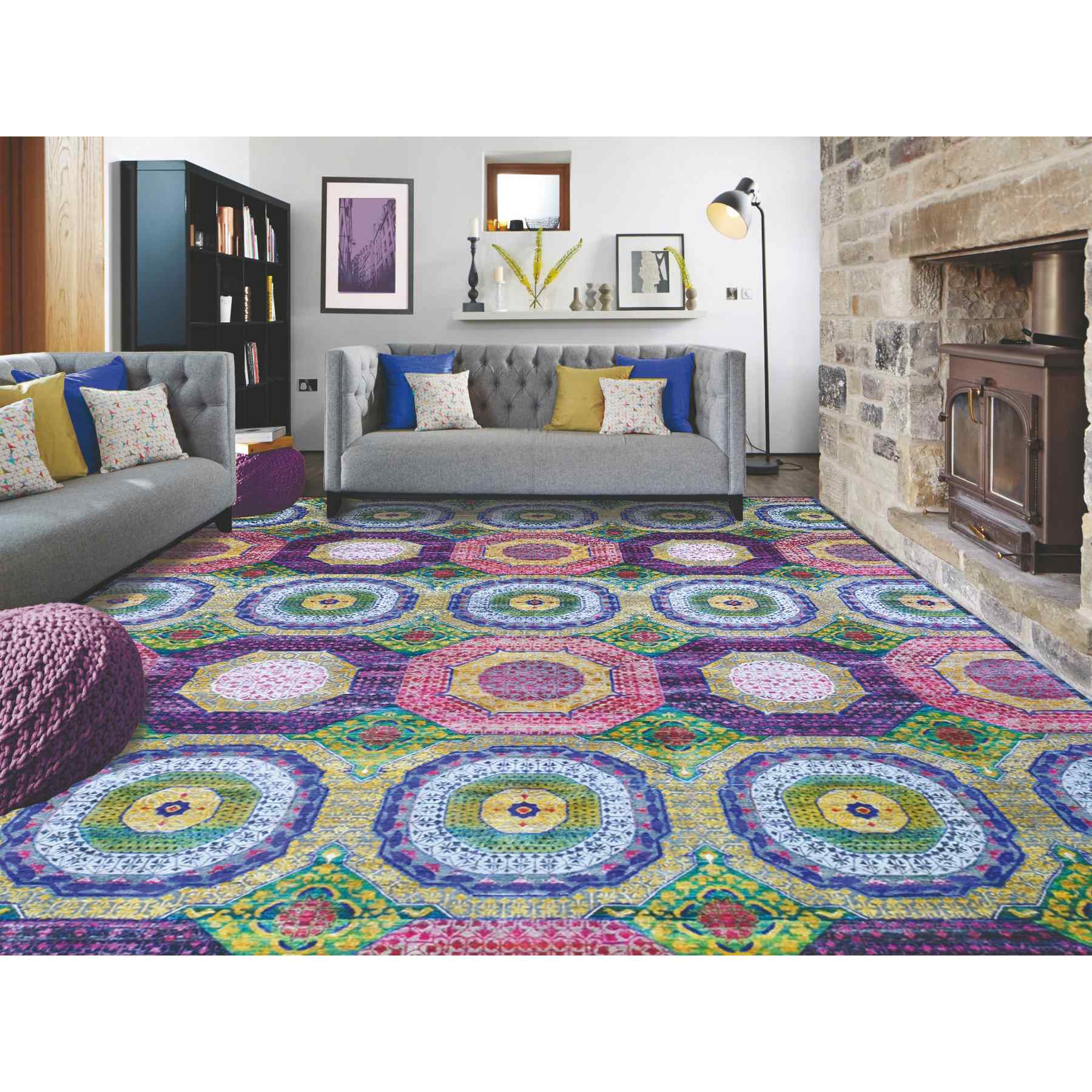 Mamluk-Hand-Knotted-Rug-296315