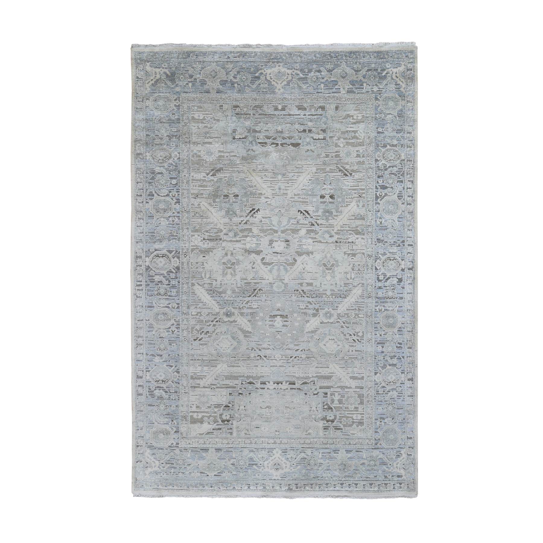 Oushak-And-Peshawar-Hand-Knotted-Rug-296270