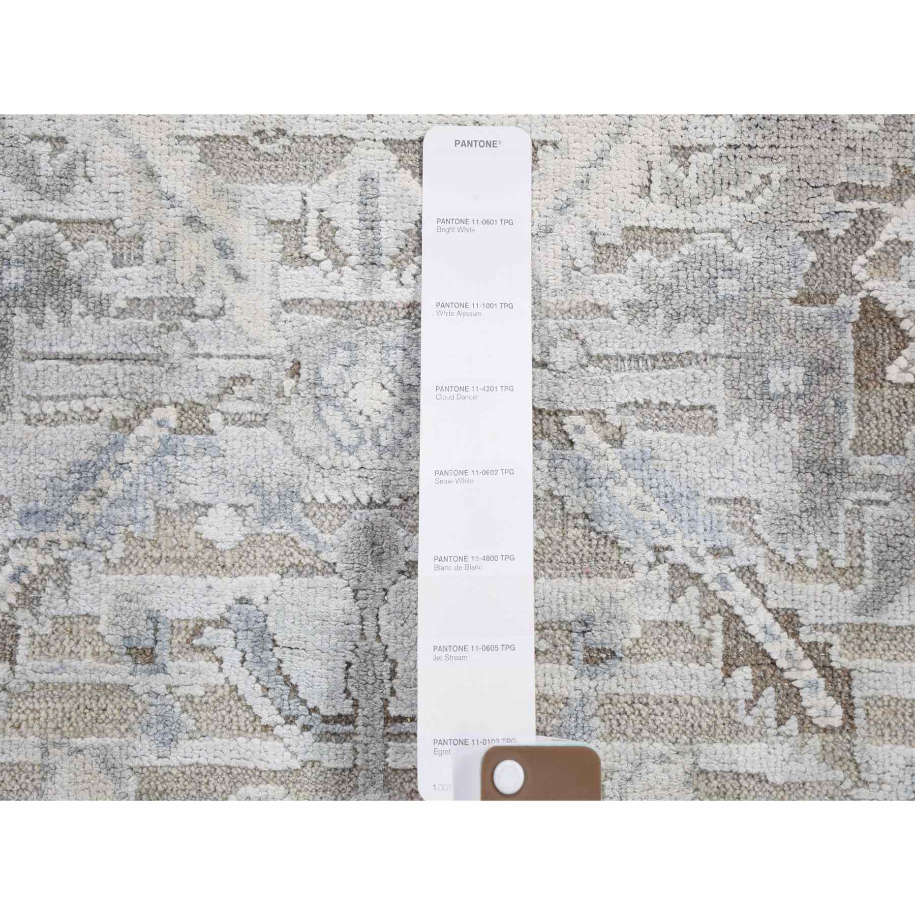 Oushak-And-Peshawar-Hand-Knotted-Rug-296375