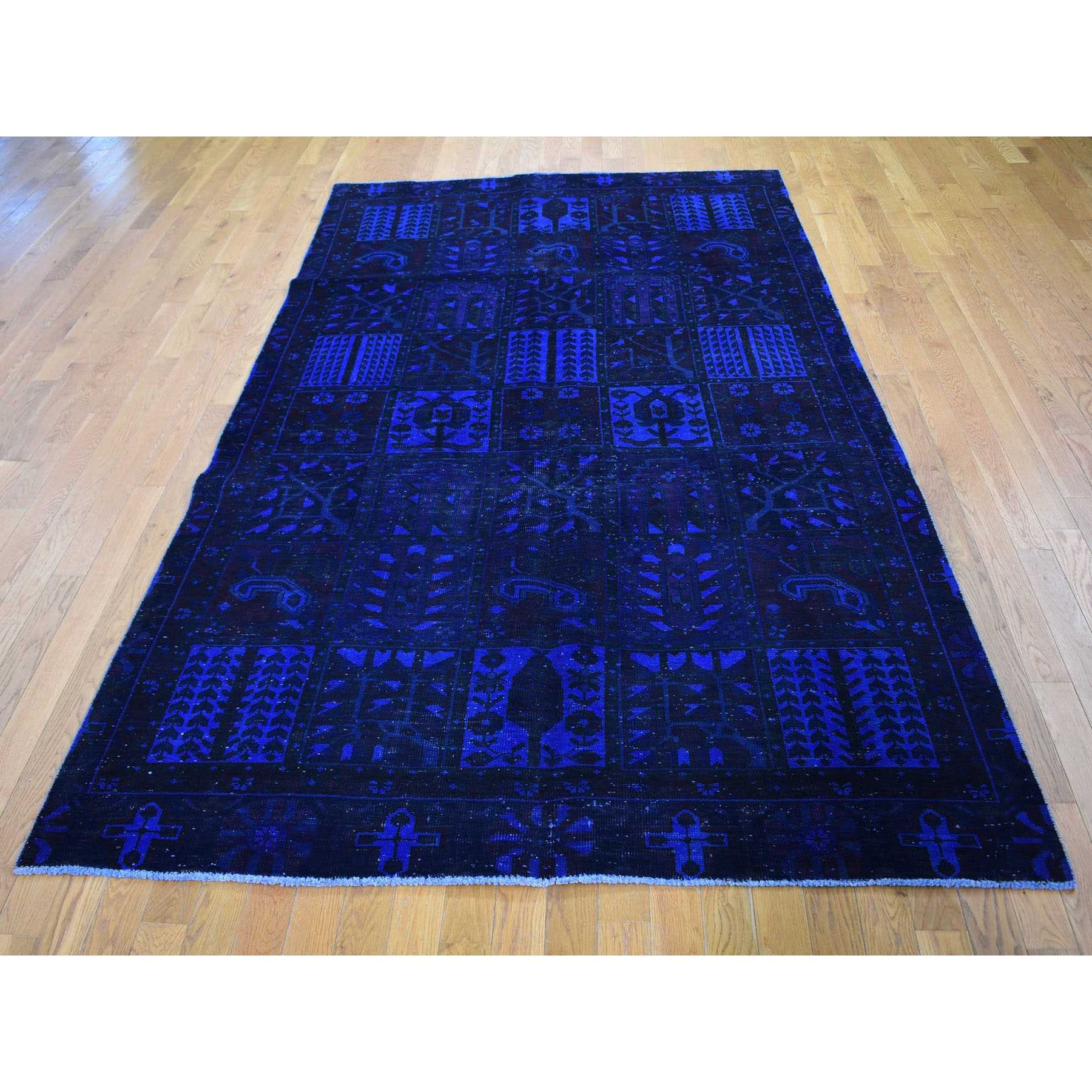 Overdyed-Vintage-Hand-Knotted-Rug-296035