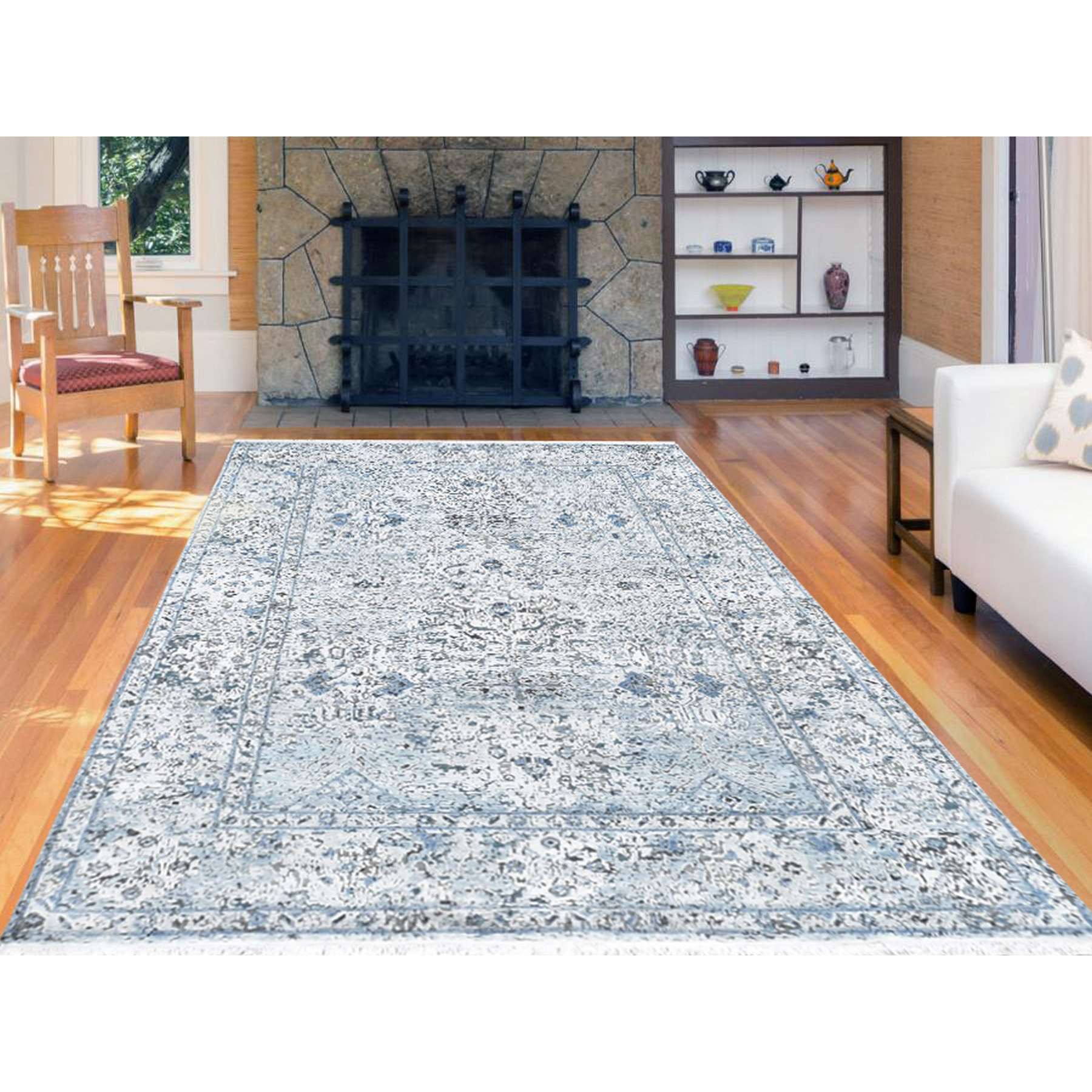 Transitional-Hand-Knotted-Rug-297390