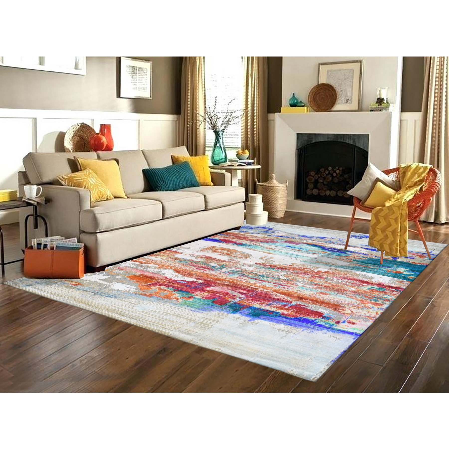 Modern-and-Contemporary-Hand-Knotted-Rug-298625