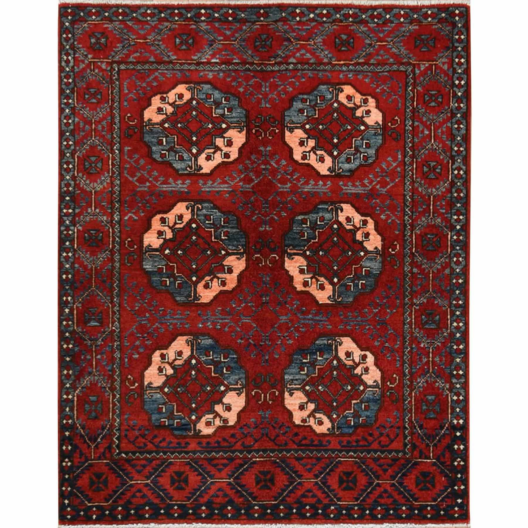 Tribal-Geometric-Hand-Knotted-Rug-300010