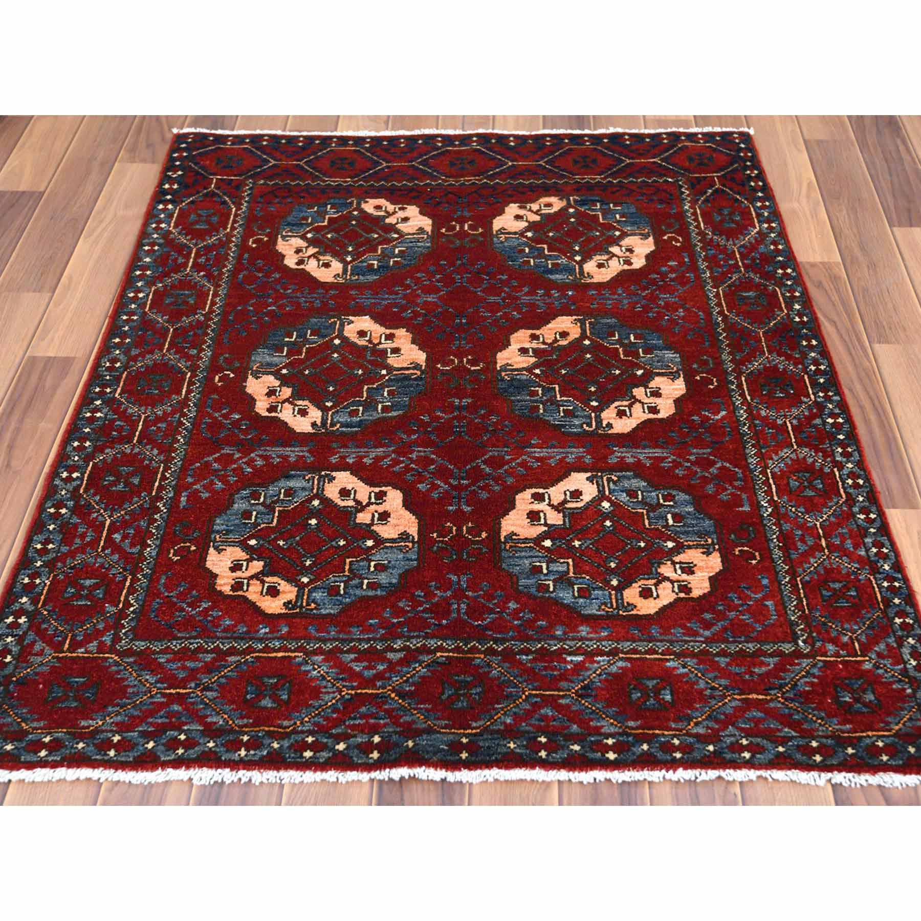 Tribal-Geometric-Hand-Knotted-Rug-300010