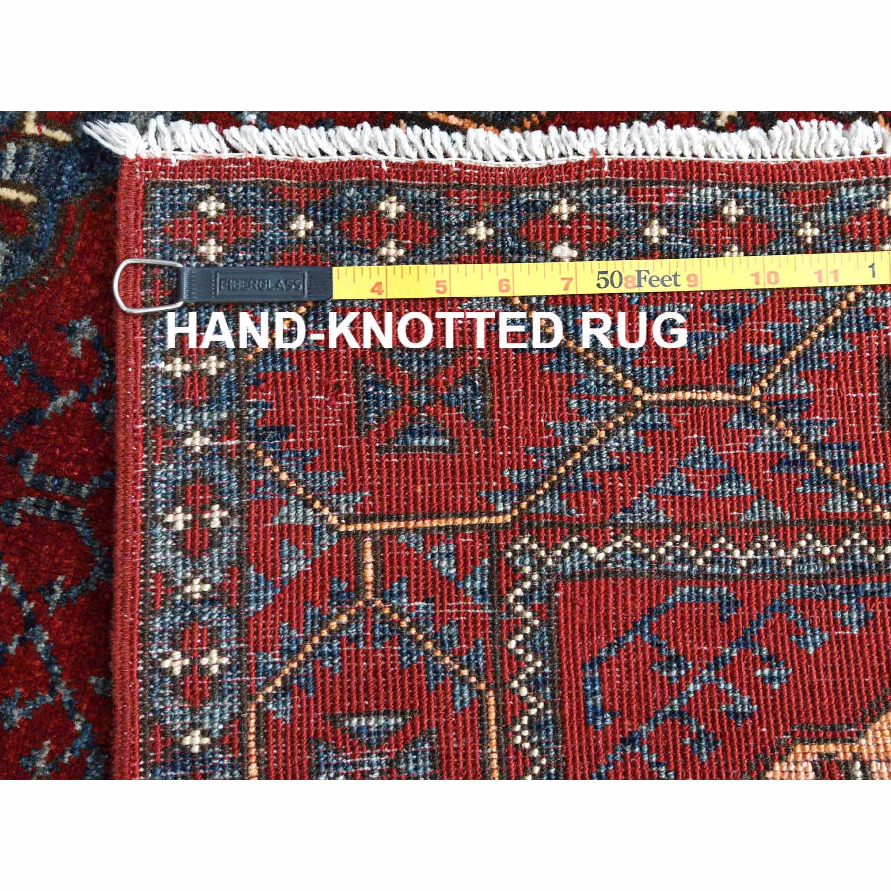 Tribal-Geometric-Hand-Knotted-Rug-300010