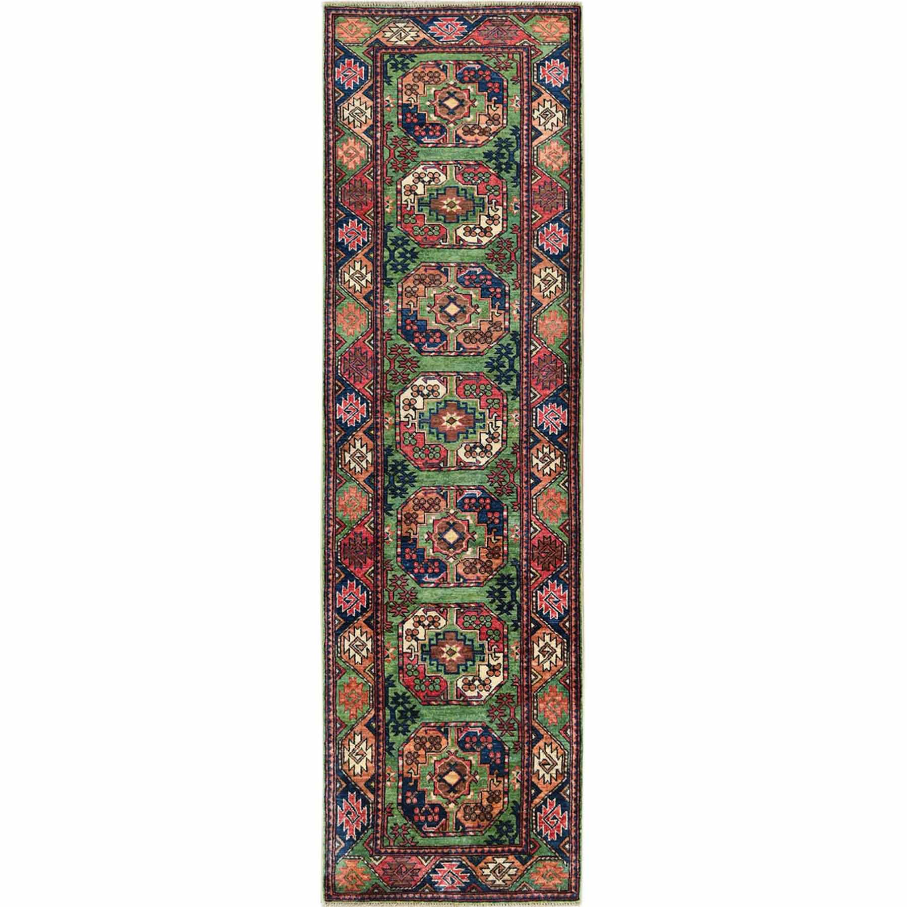 Tribal-Geometric-Hand-Knotted-Rug-300085