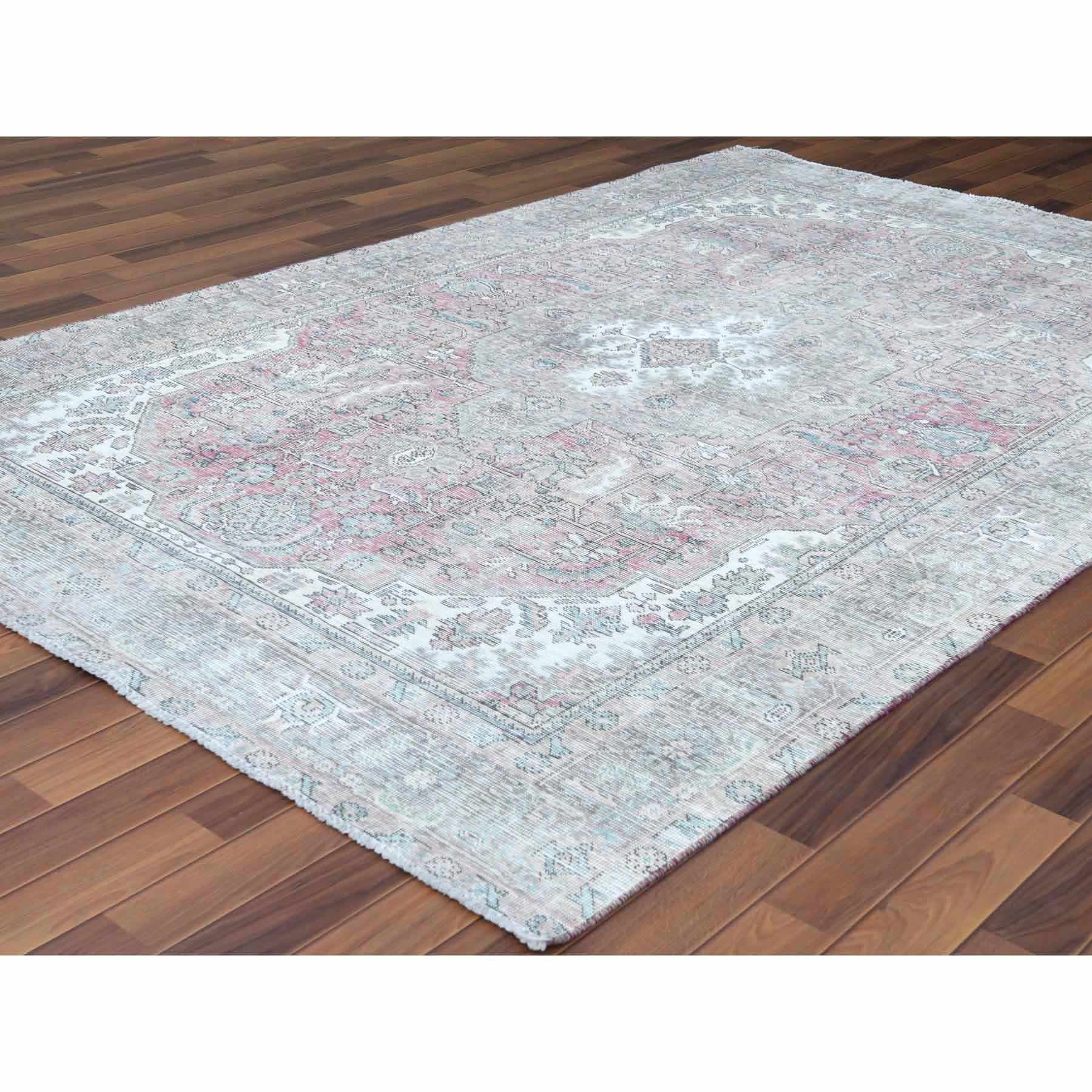 White-Wash-Vintage-Silver-Wash-Hand-Knotted-Rug-300910