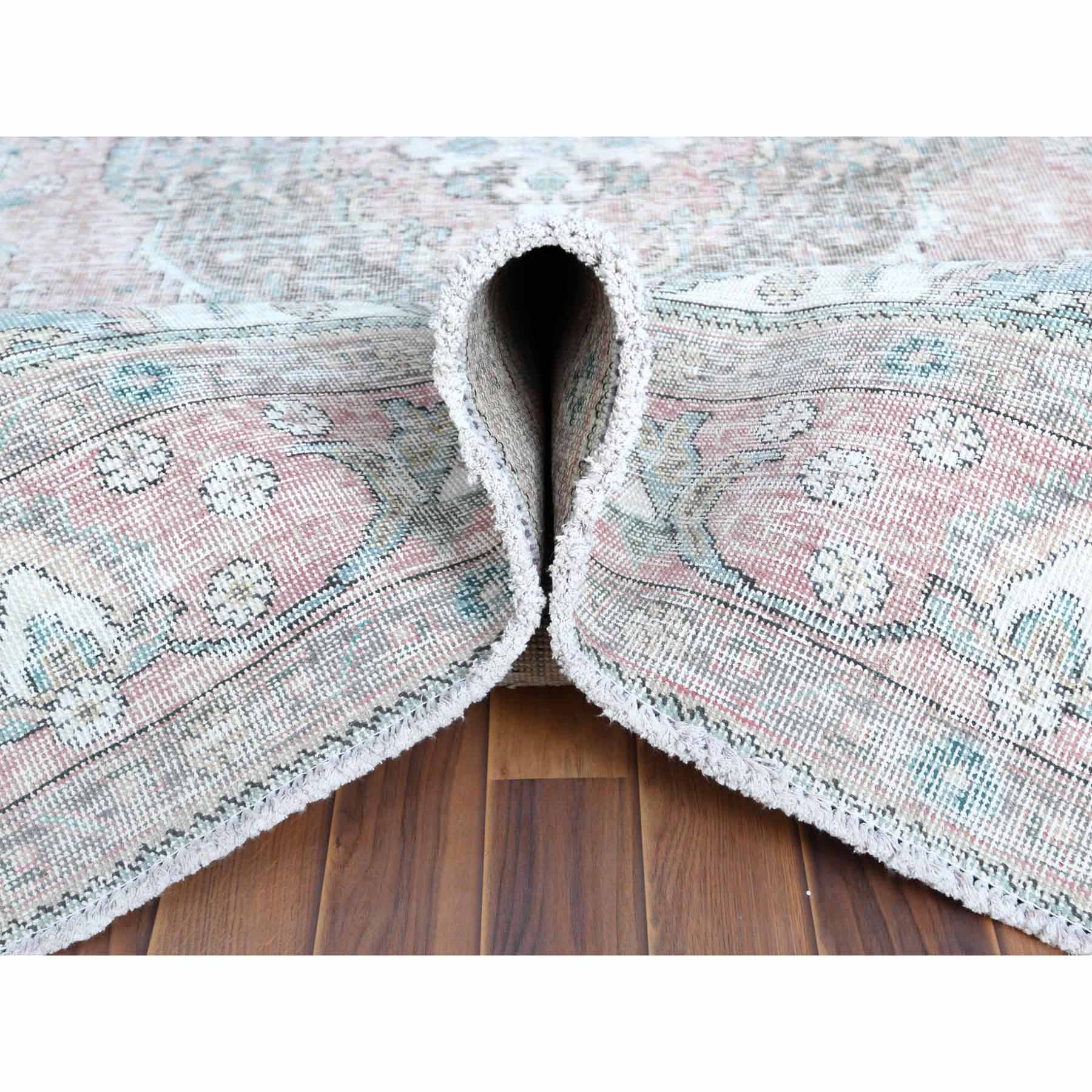 White-Wash-Vintage-Silver-Wash-Hand-Knotted-Rug-300915
