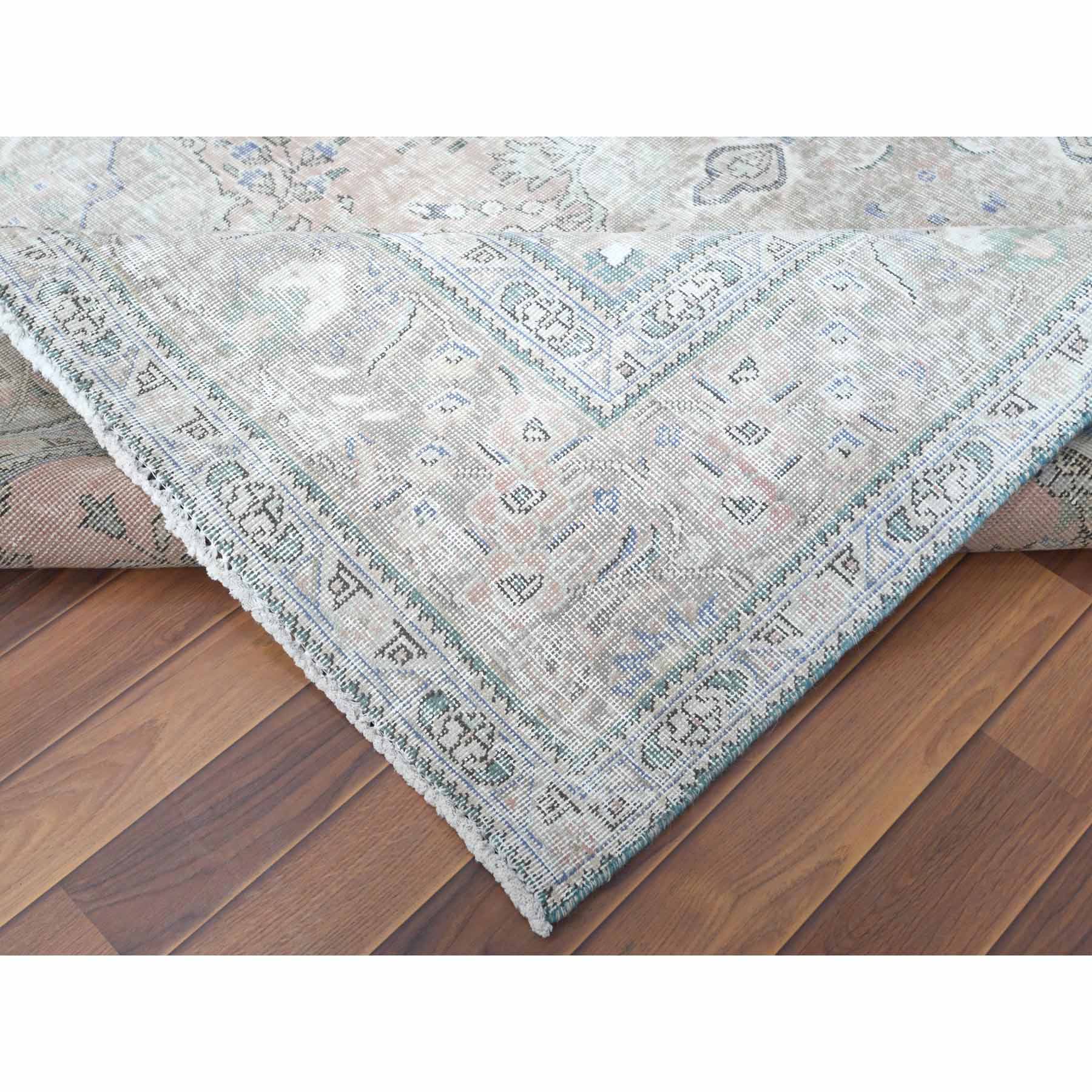 White-Wash-Vintage-Silver-Wash-Hand-Knotted-Rug-300930