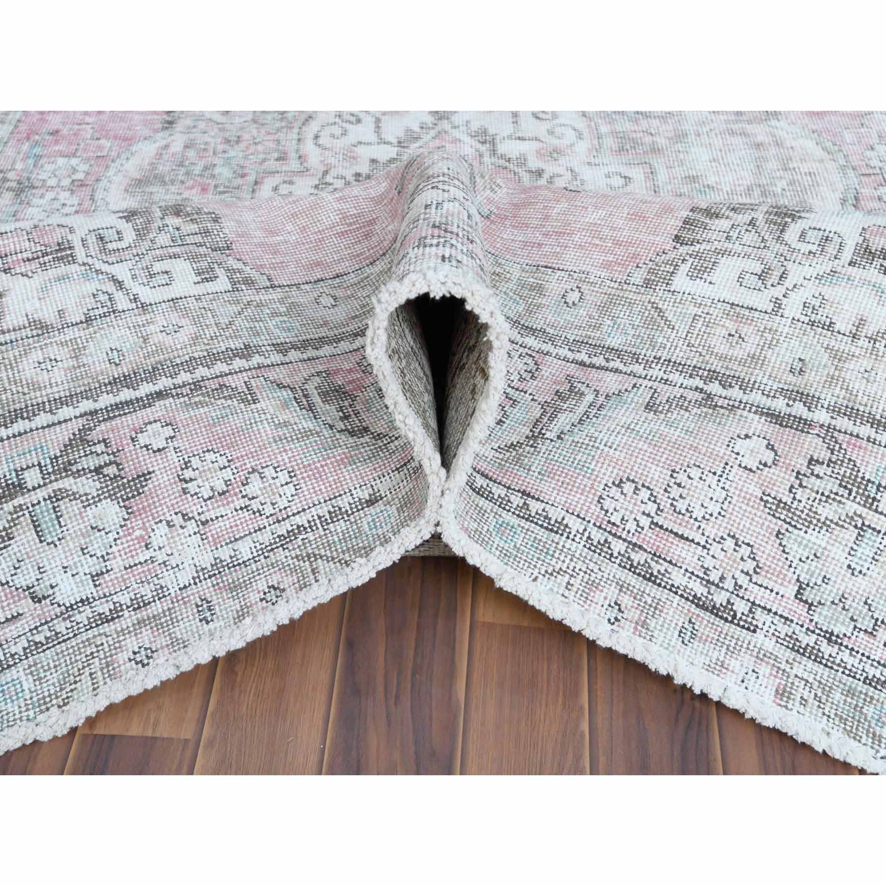 White-Wash-Vintage-Silver-Wash-Hand-Knotted-Rug-300935