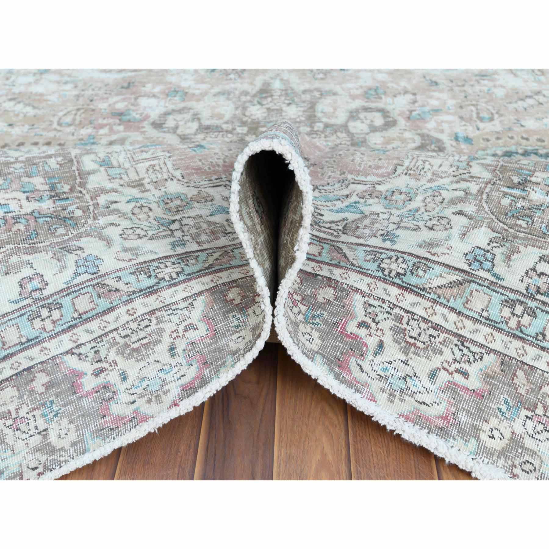 White-Wash-Vintage-Silver-Wash-Hand-Knotted-Rug-300965