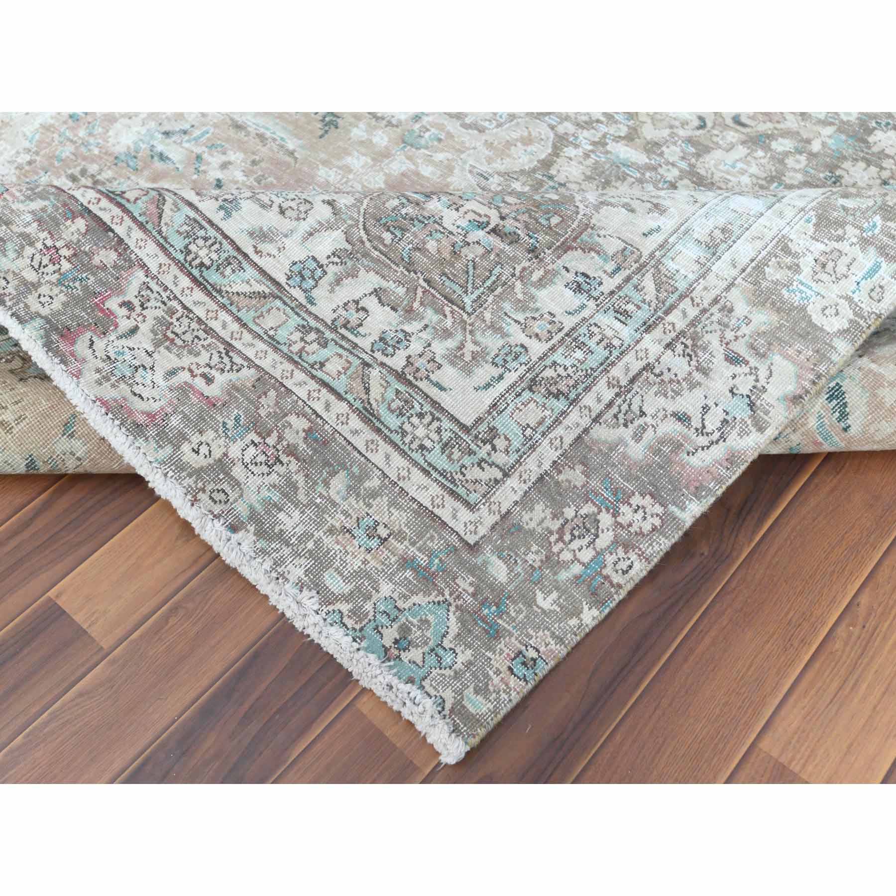 White-Wash-Vintage-Silver-Wash-Hand-Knotted-Rug-300965