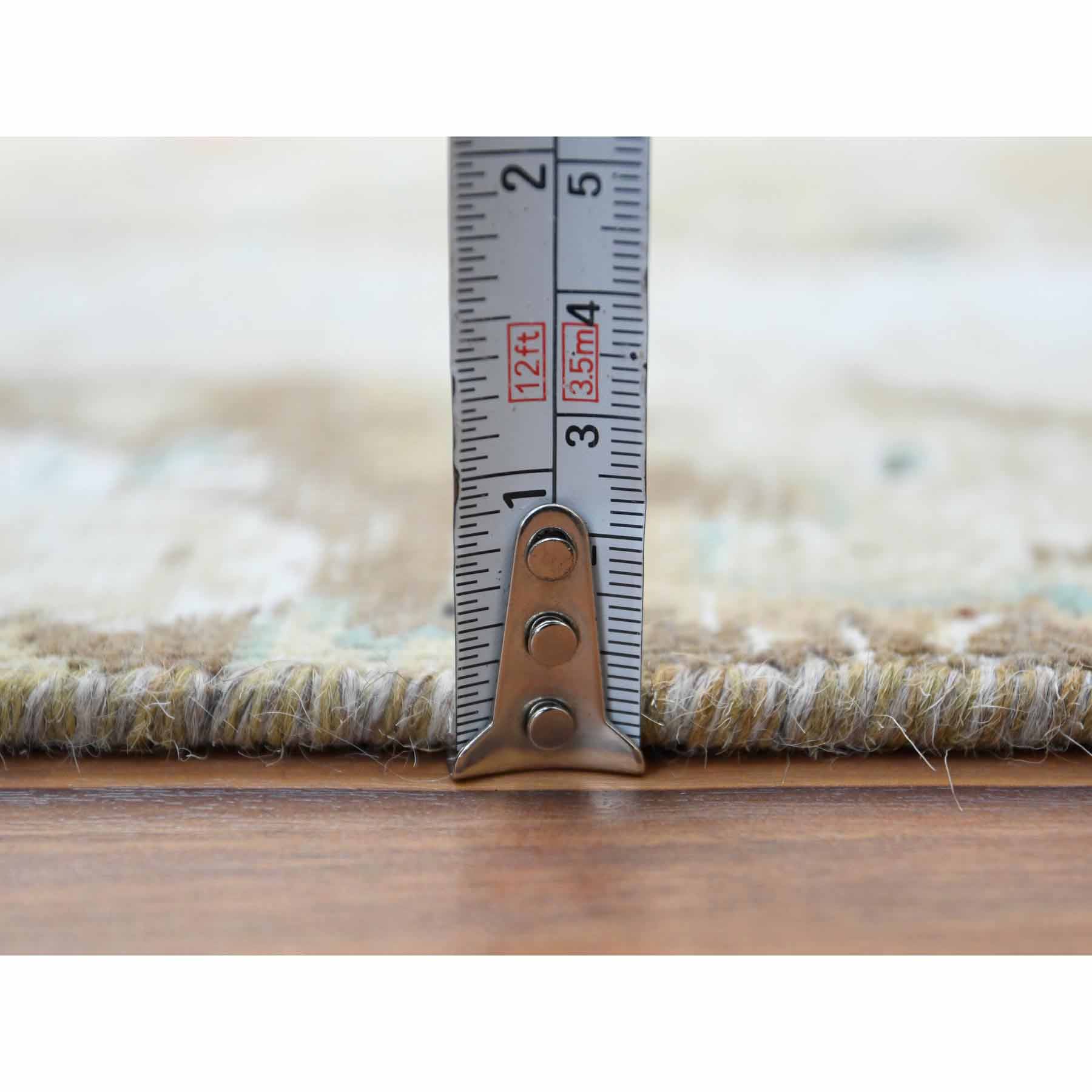 White-Wash-Vintage-Silver-Wash-Hand-Knotted-Rug-300965
