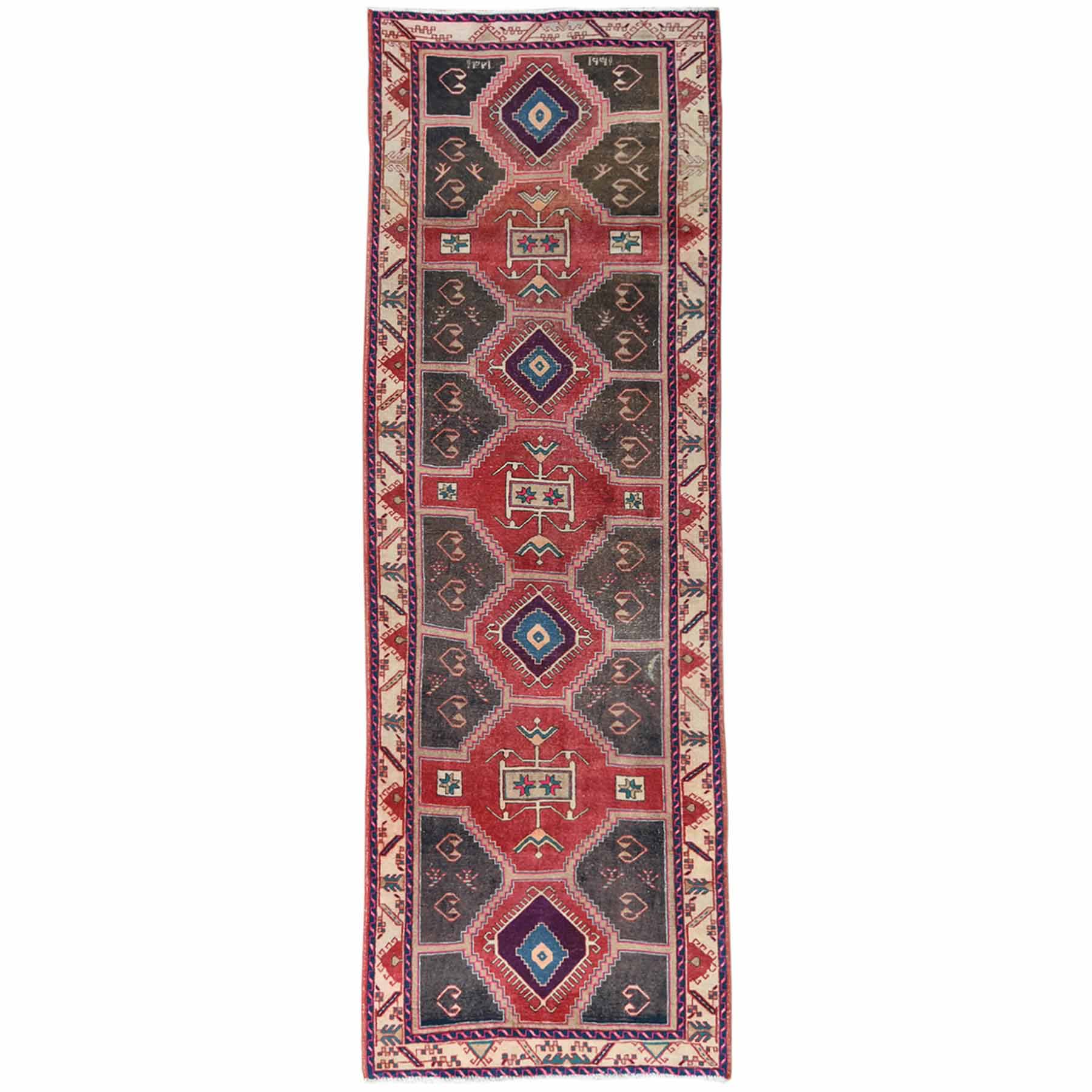 Overdyed-Vintage-Hand-Knotted-Rug-302550