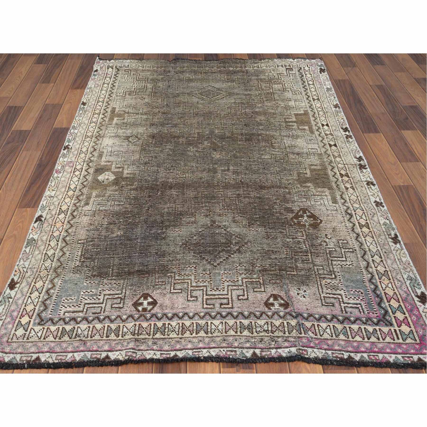 Overdyed-Vintage-Hand-Knotted-Rug-302765