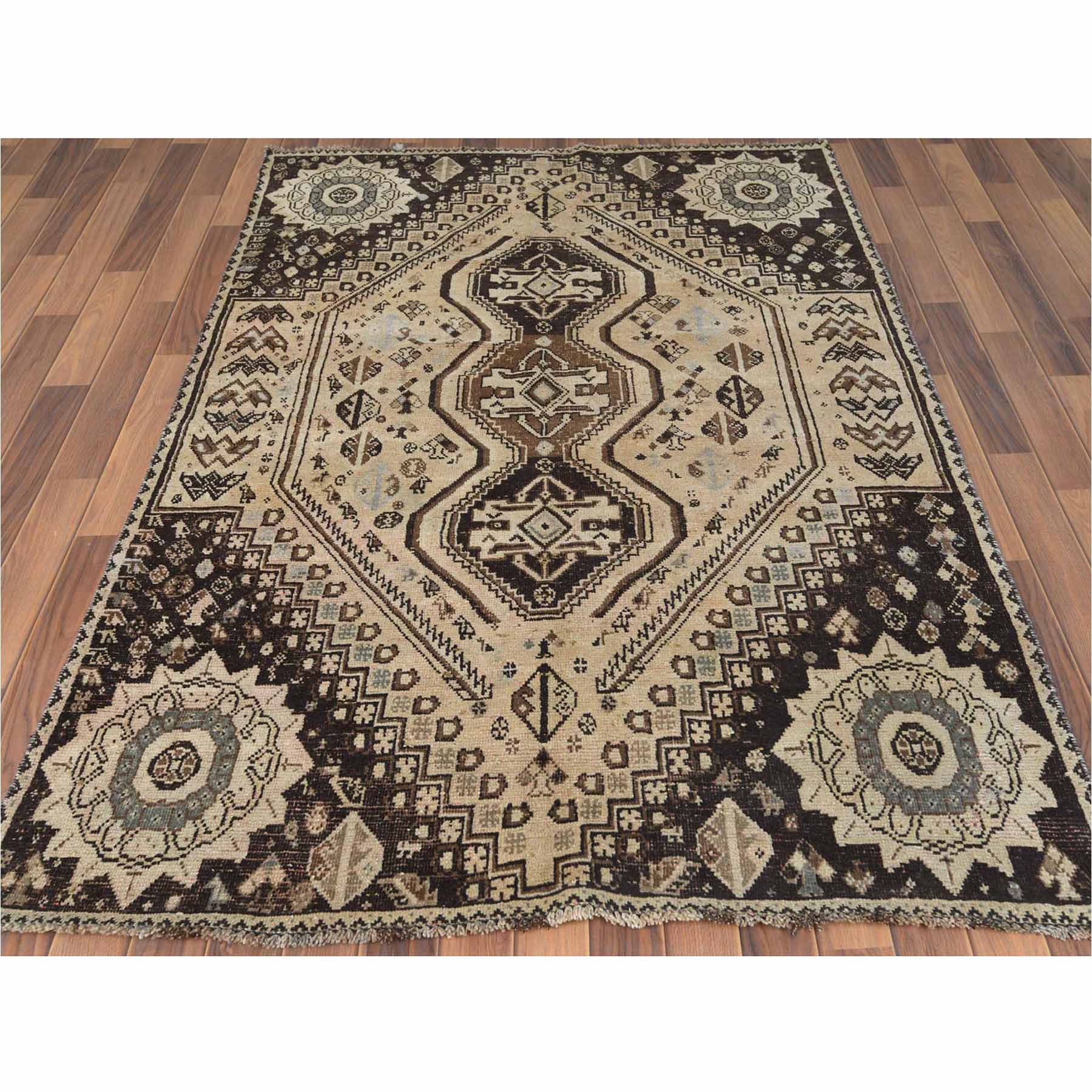 Overdyed-Vintage-Hand-Knotted-Rug-303045