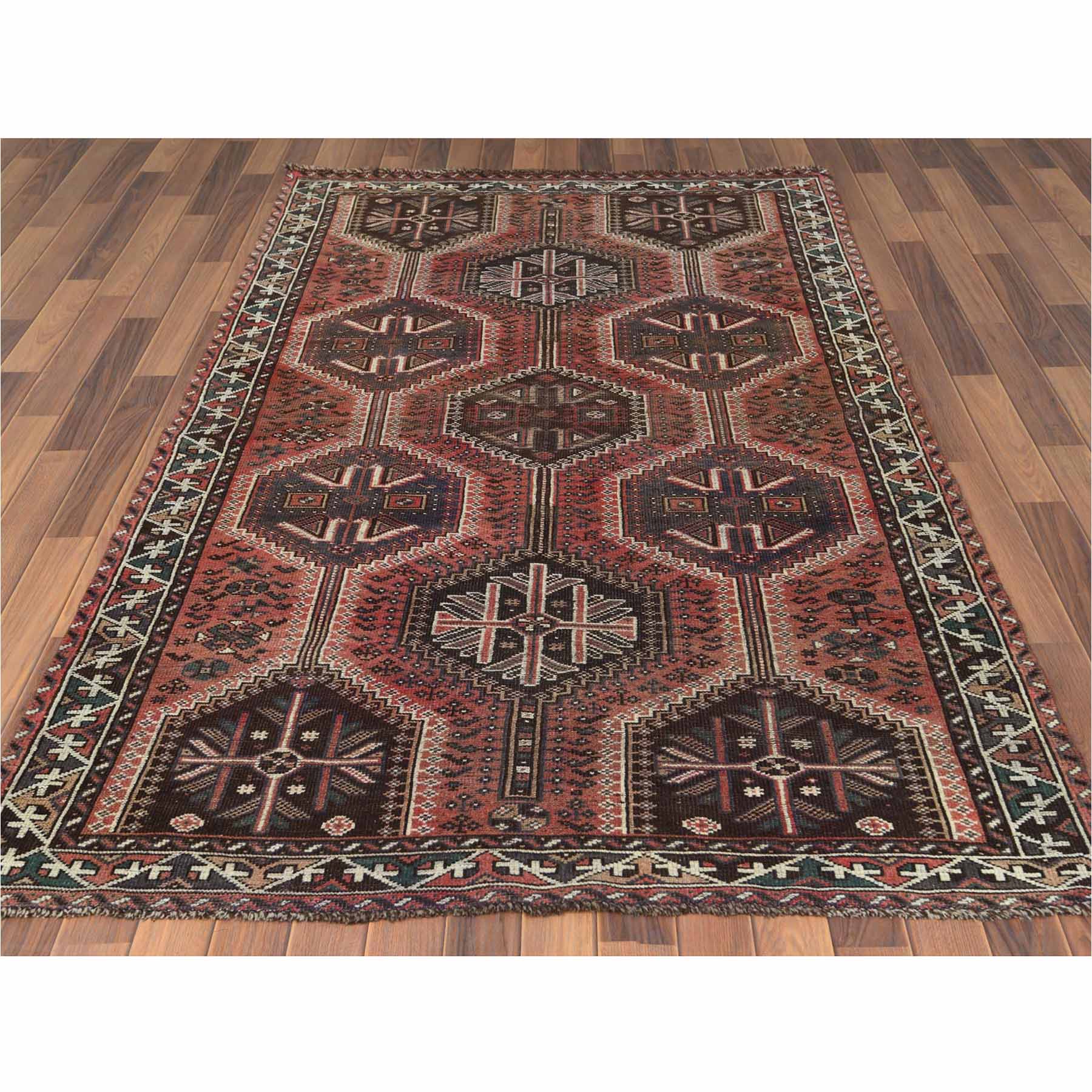 Overdyed-Vintage-Hand-Knotted-Rug-303075