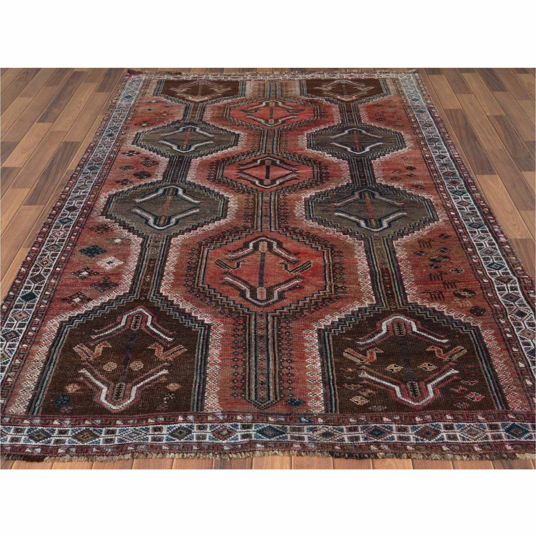 Overdyed-Vintage-Hand-Knotted-Rug-303085