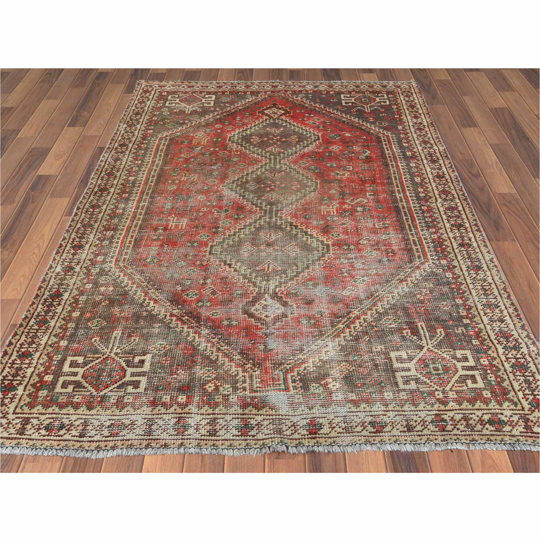 Overdyed-Vintage-Hand-Knotted-Rug-303105