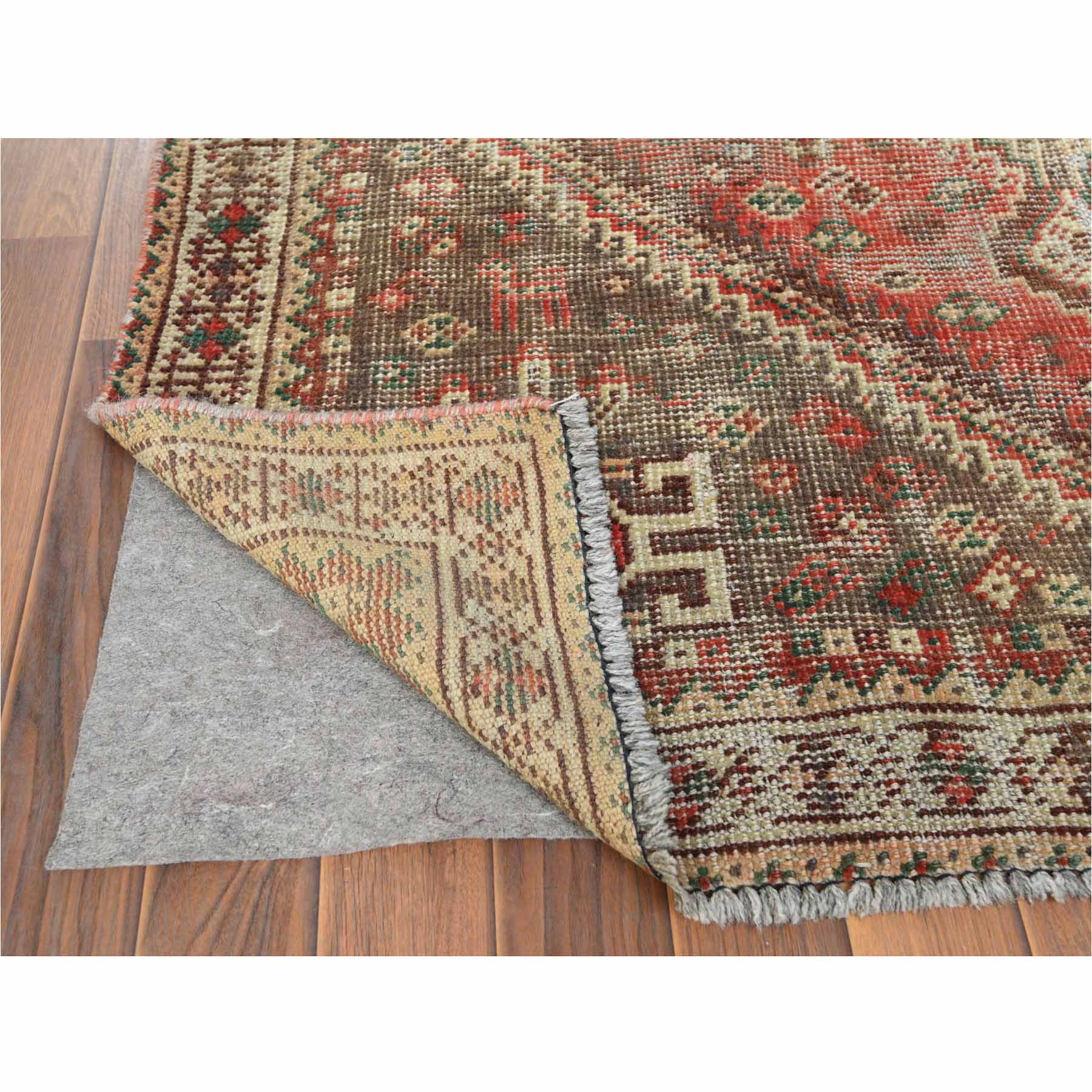Overdyed-Vintage-Hand-Knotted-Rug-303105
