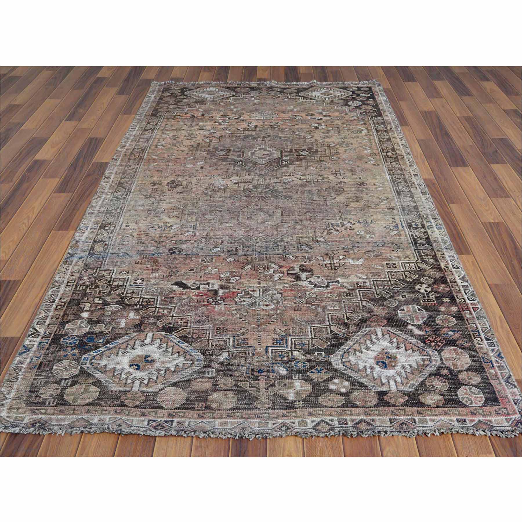 Overdyed-Vintage-Hand-Knotted-Rug-303110