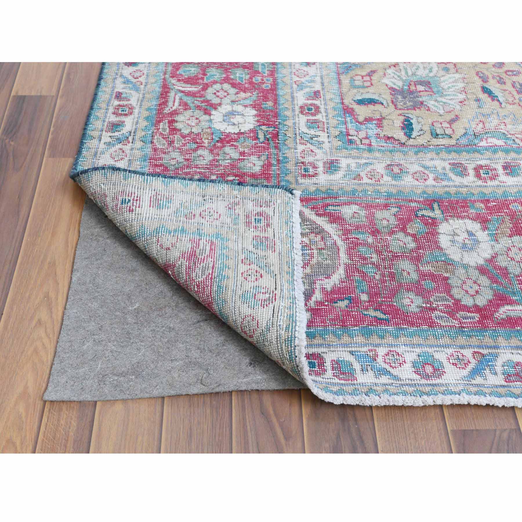Overdyed-Vintage-Hand-Knotted-Rug-304500